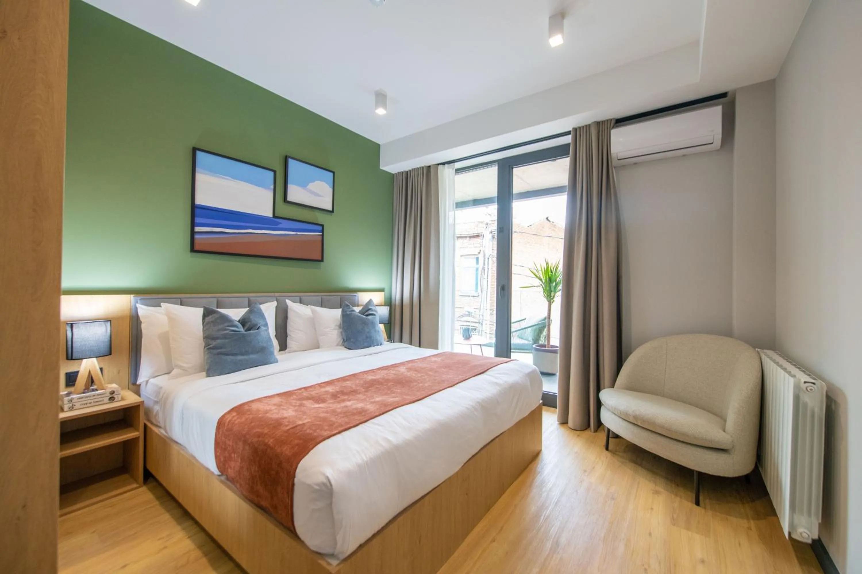 Bed in Qstay Gratus Tbilisi