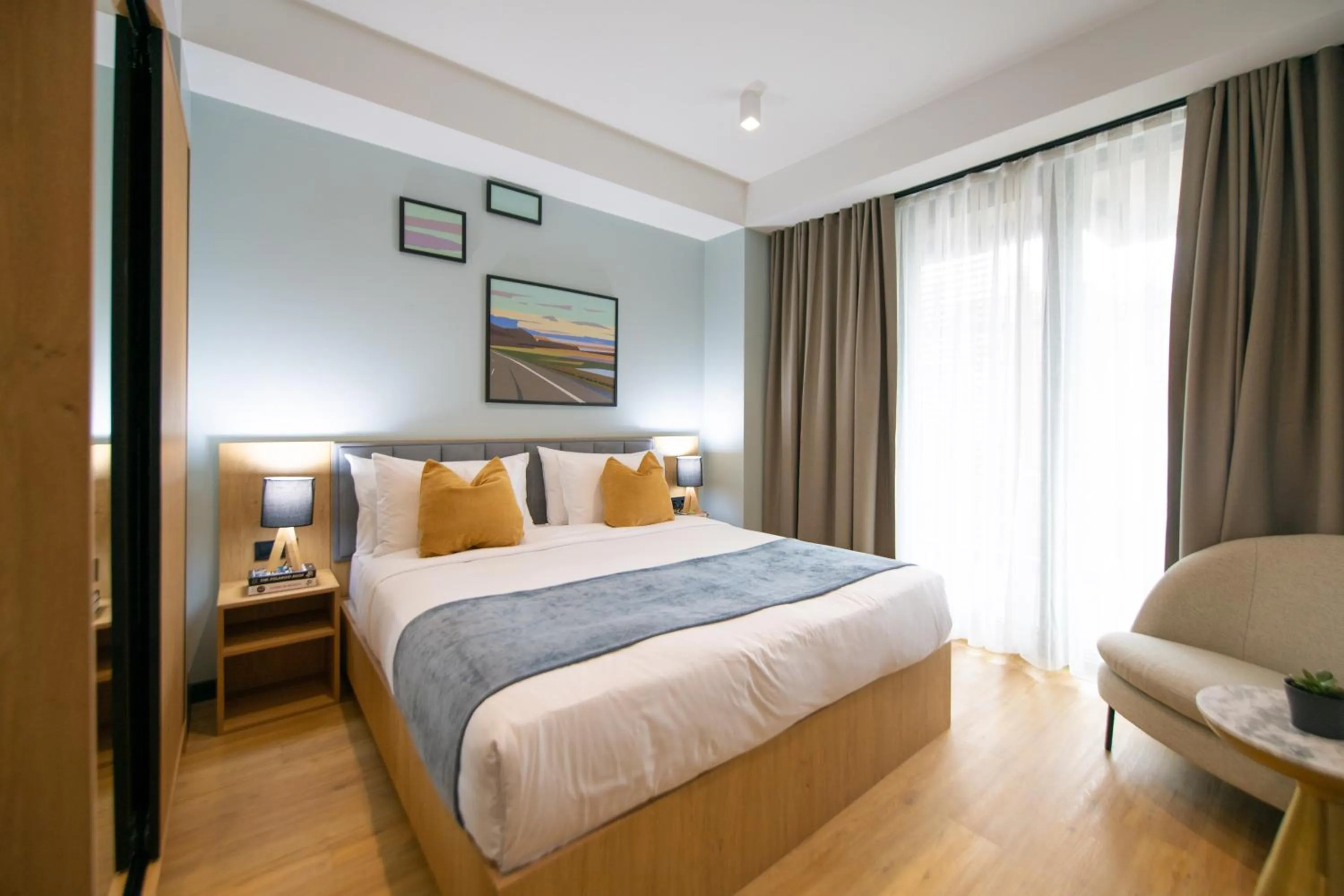 Bed in Qstay Gratus Tbilisi