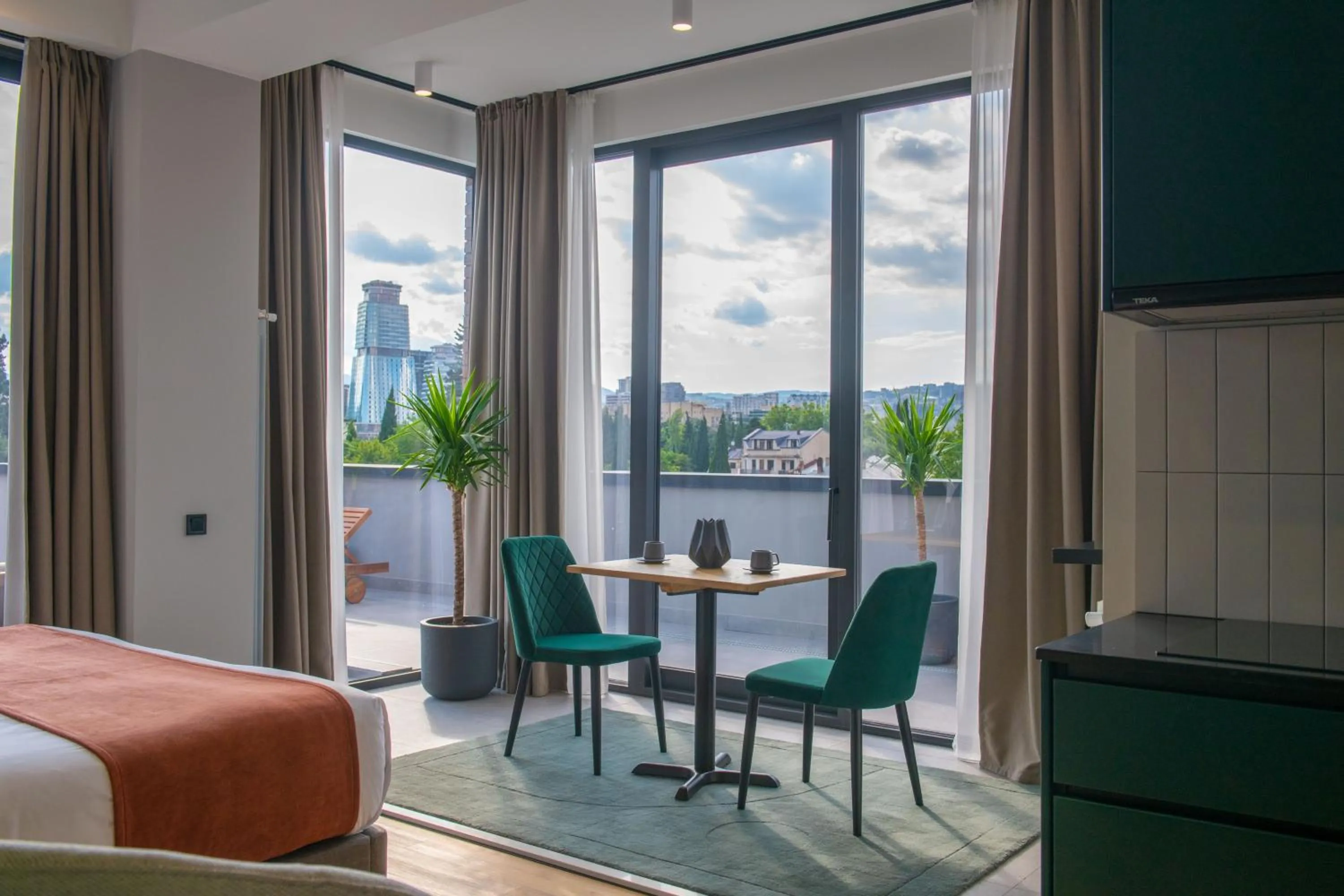 Bed in Qstay Gratus Tbilisi