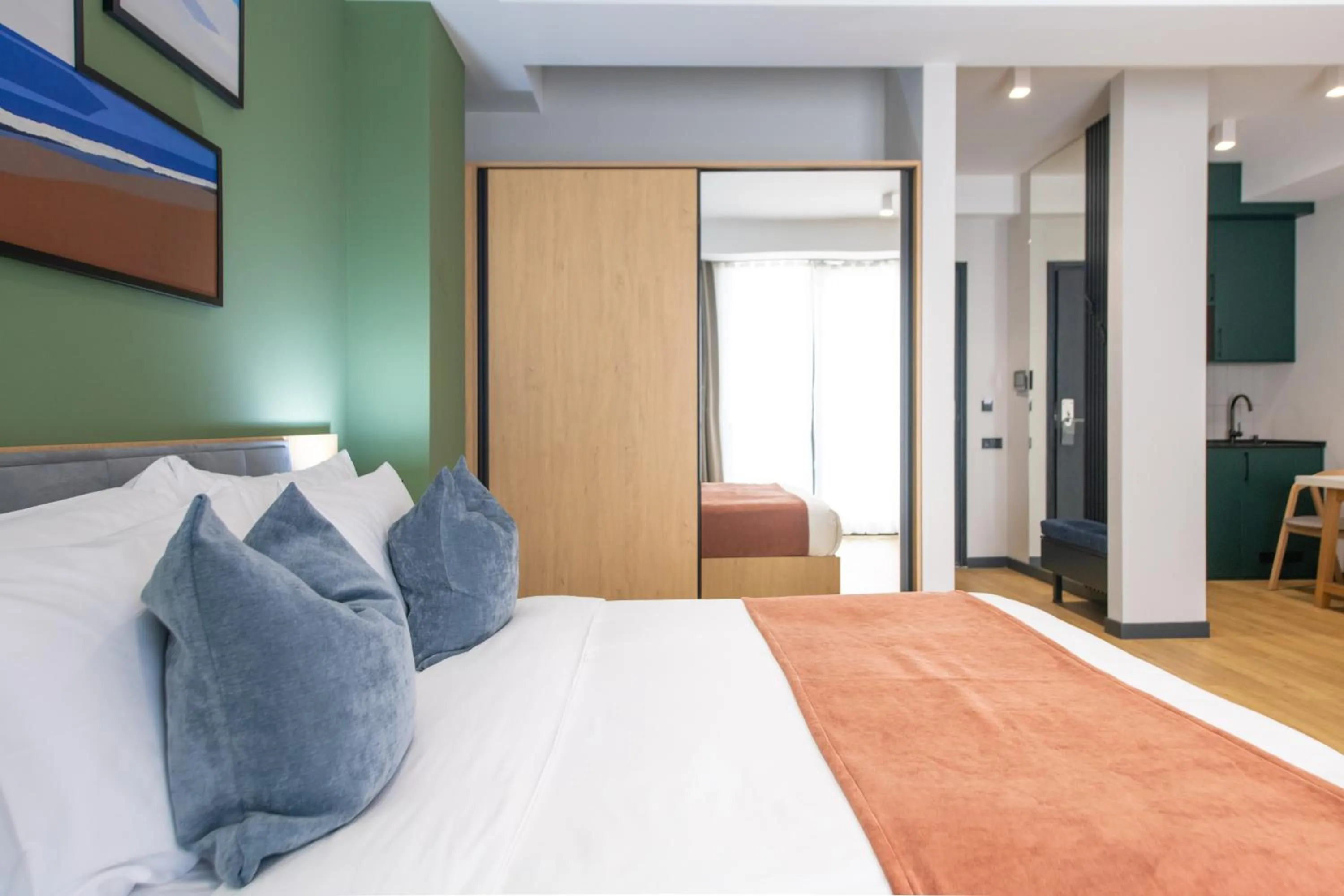 Bed in Qstay Gratus Tbilisi