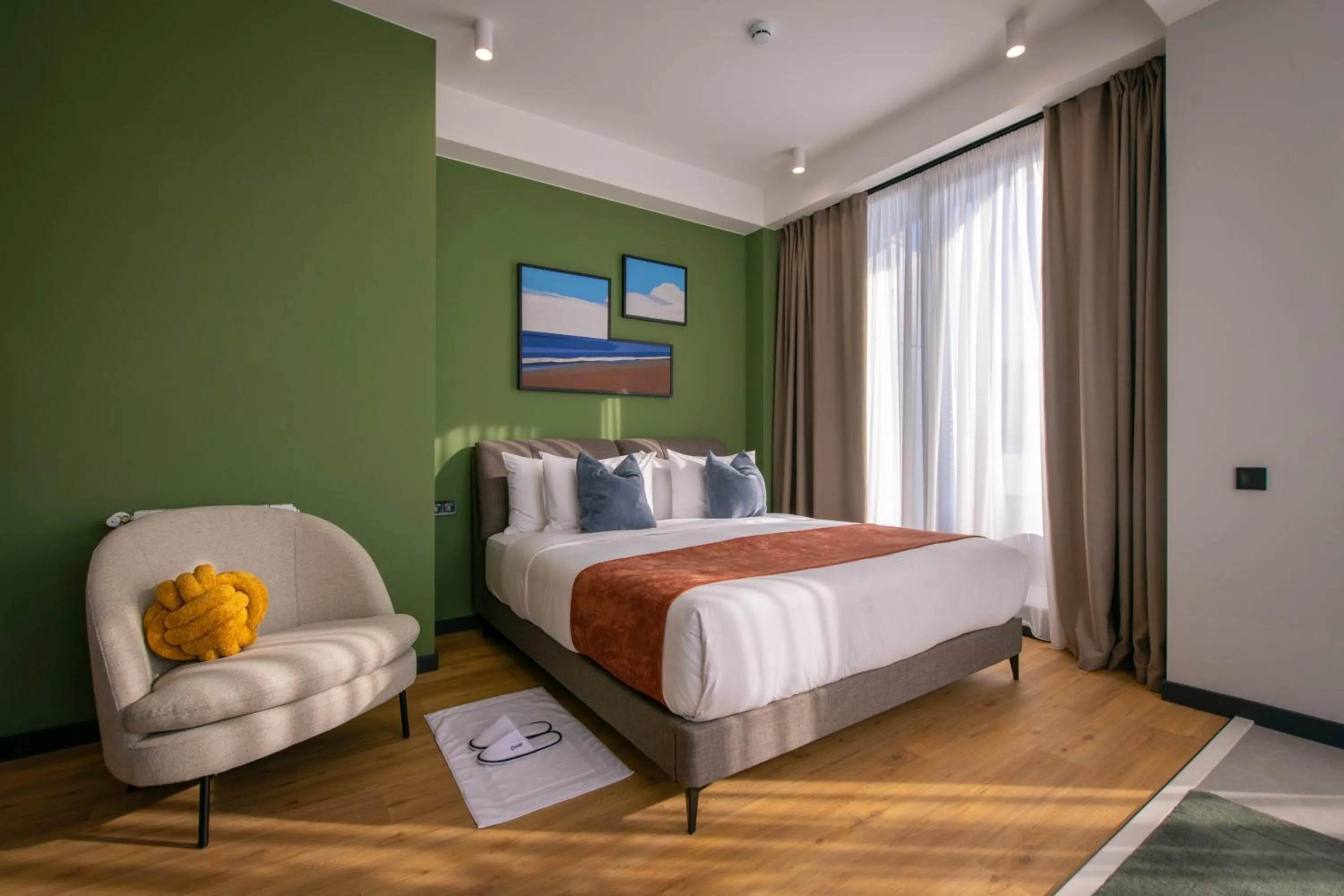 Bed in Qstay Gratus Tbilisi