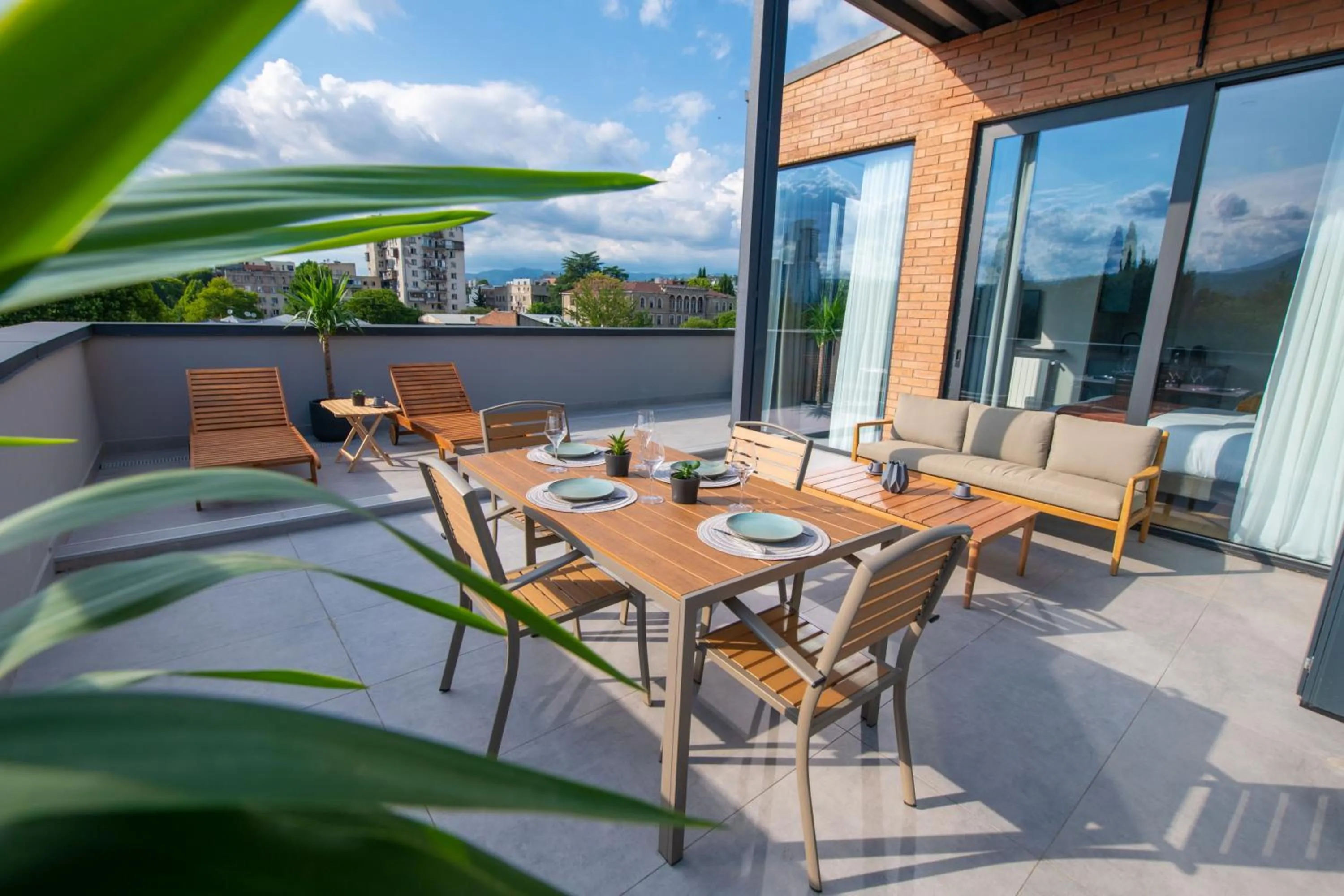 Balcony/Terrace in Qstay Gratus Tbilisi