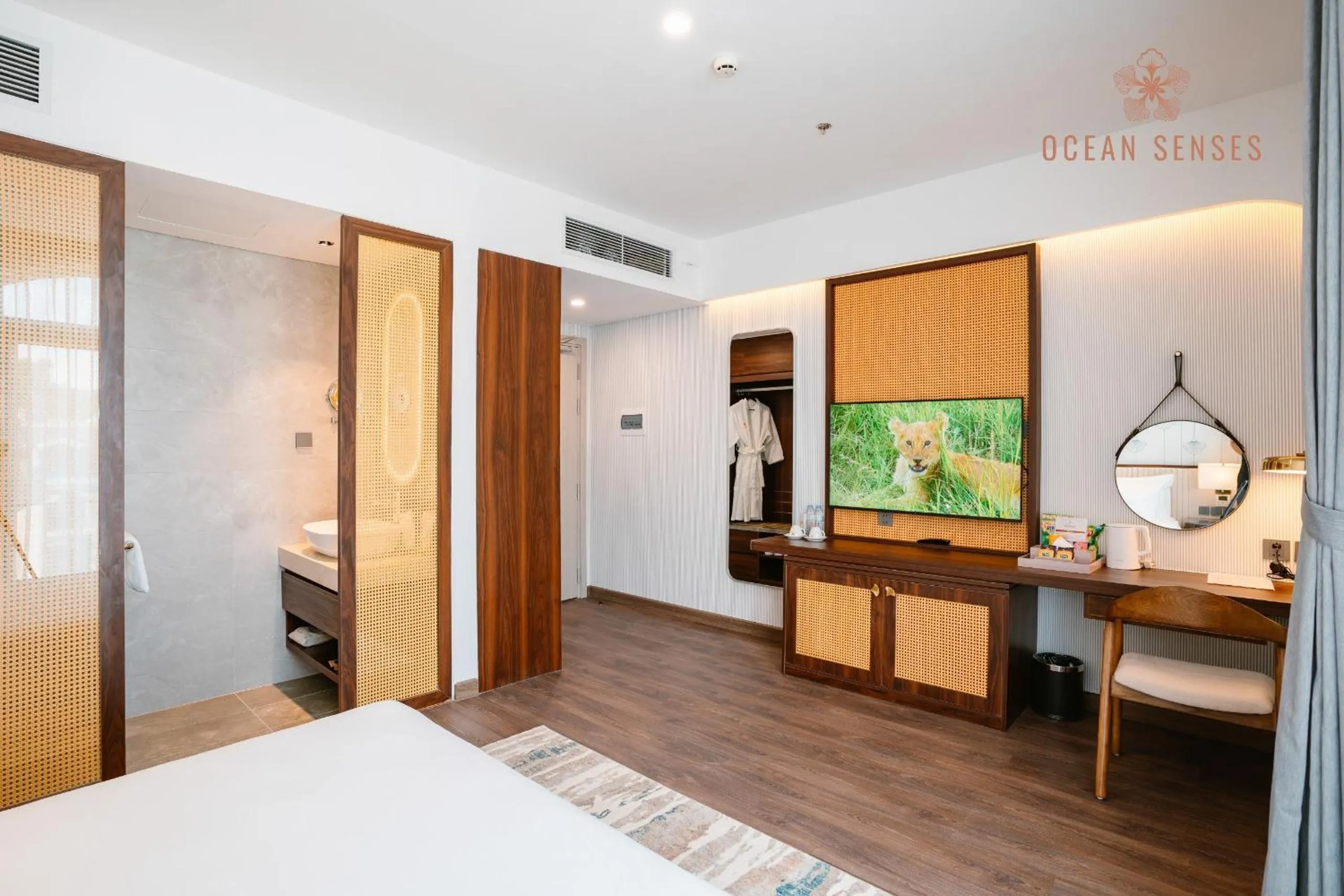 Bed in Ocean Senses Hotel