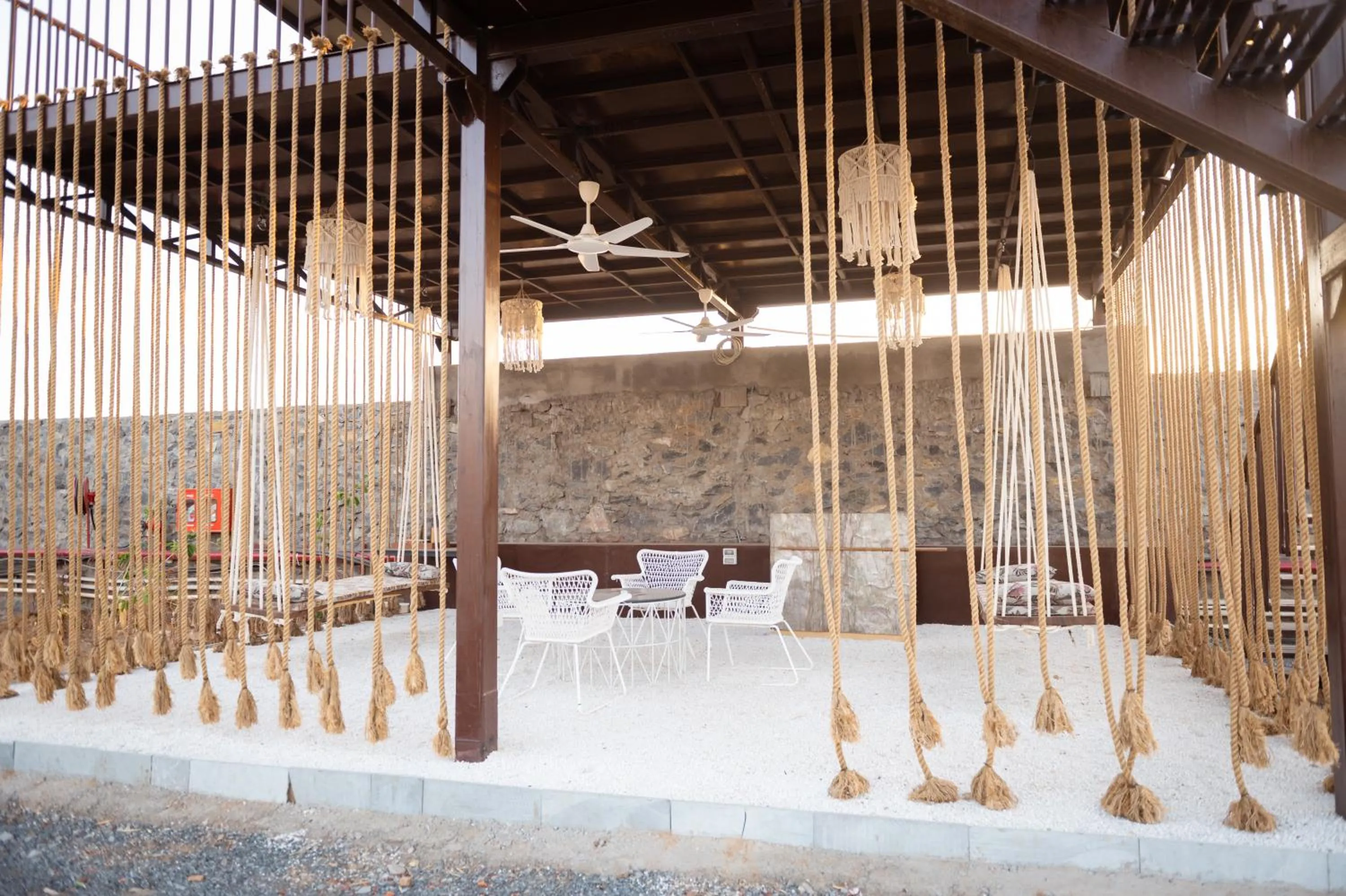 Dining area in Sangam Farms