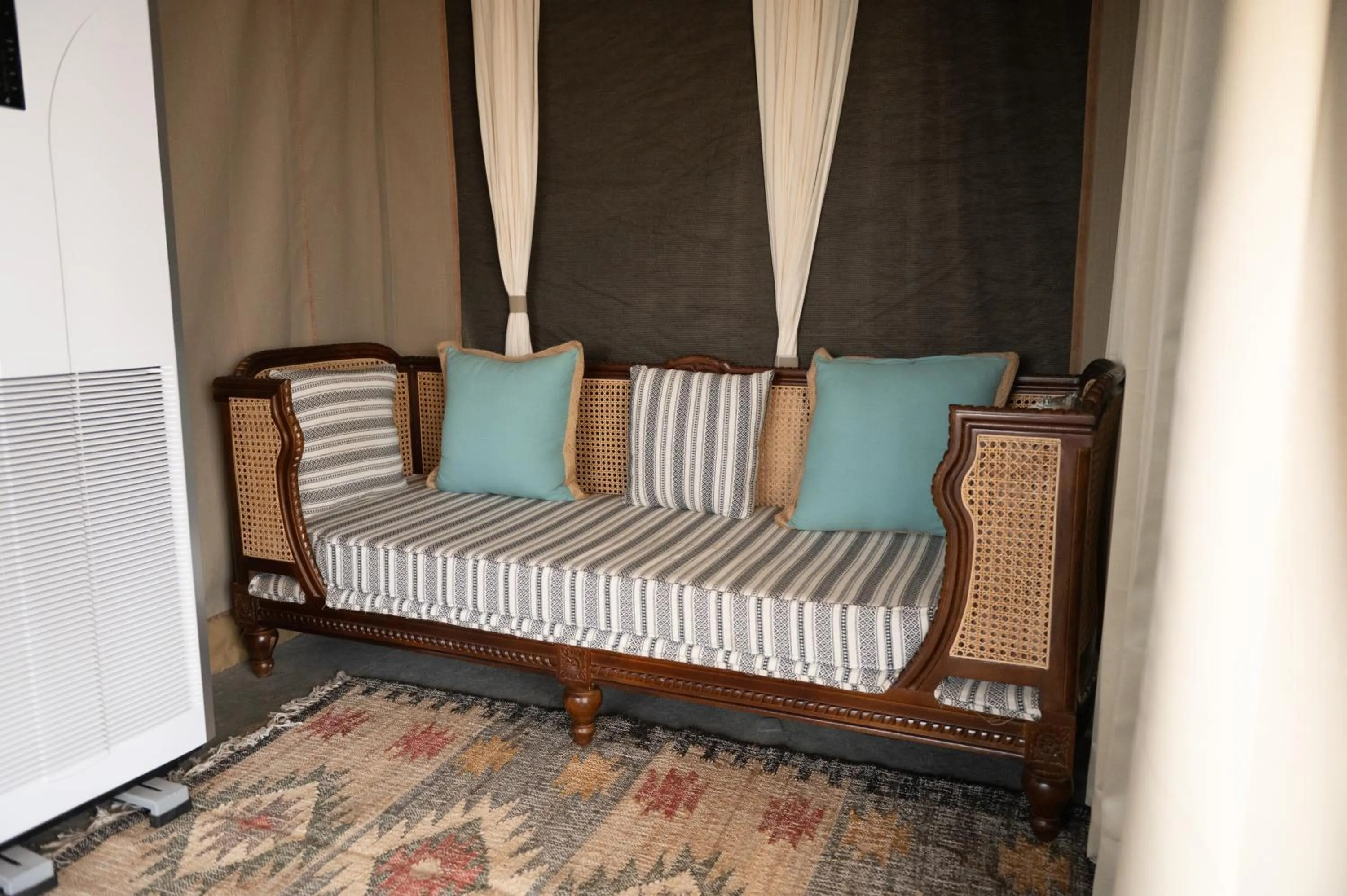 Seating area in Sangam Farms