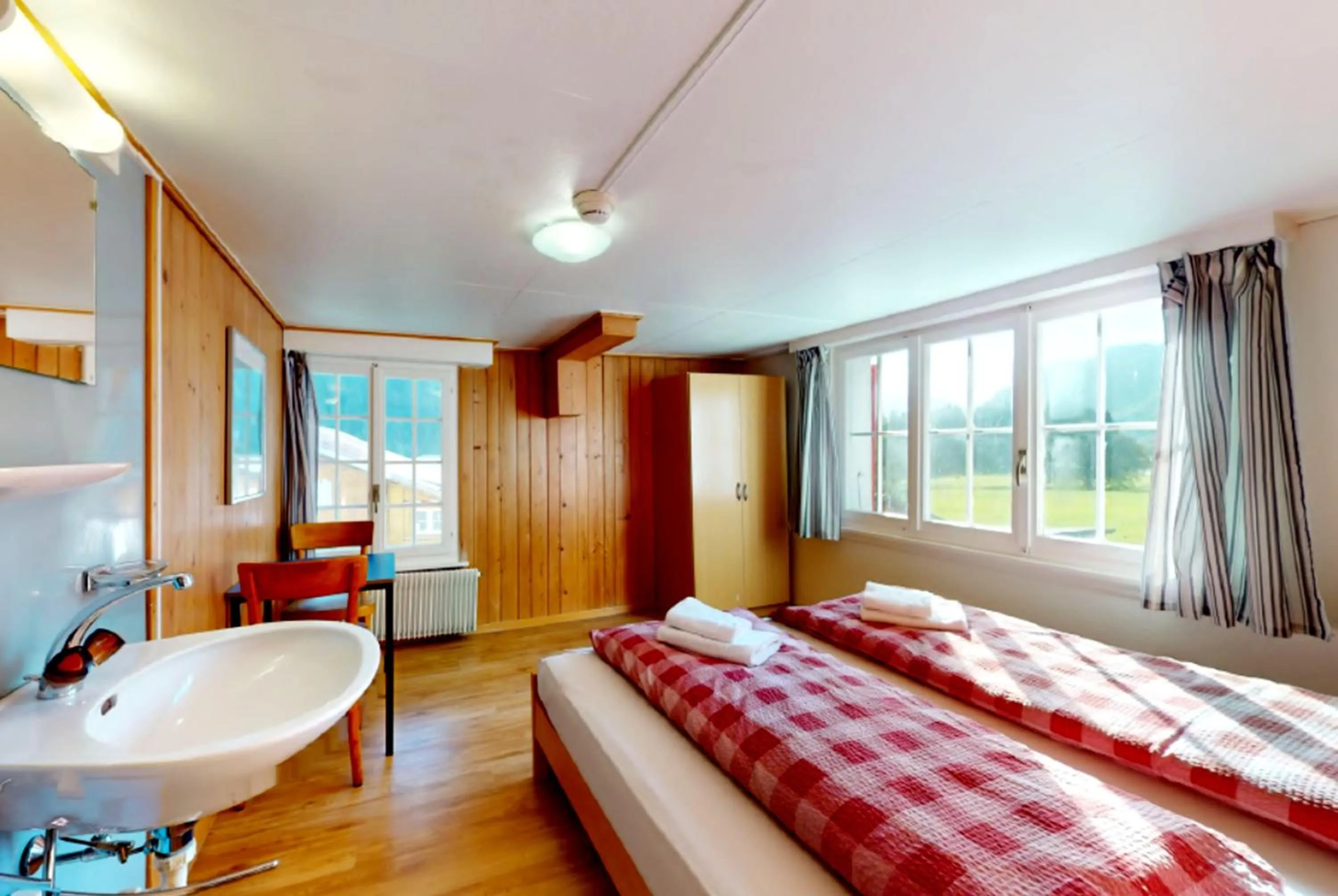 Bedroom, Bed in Gadmen Alpenrose, Switzerland