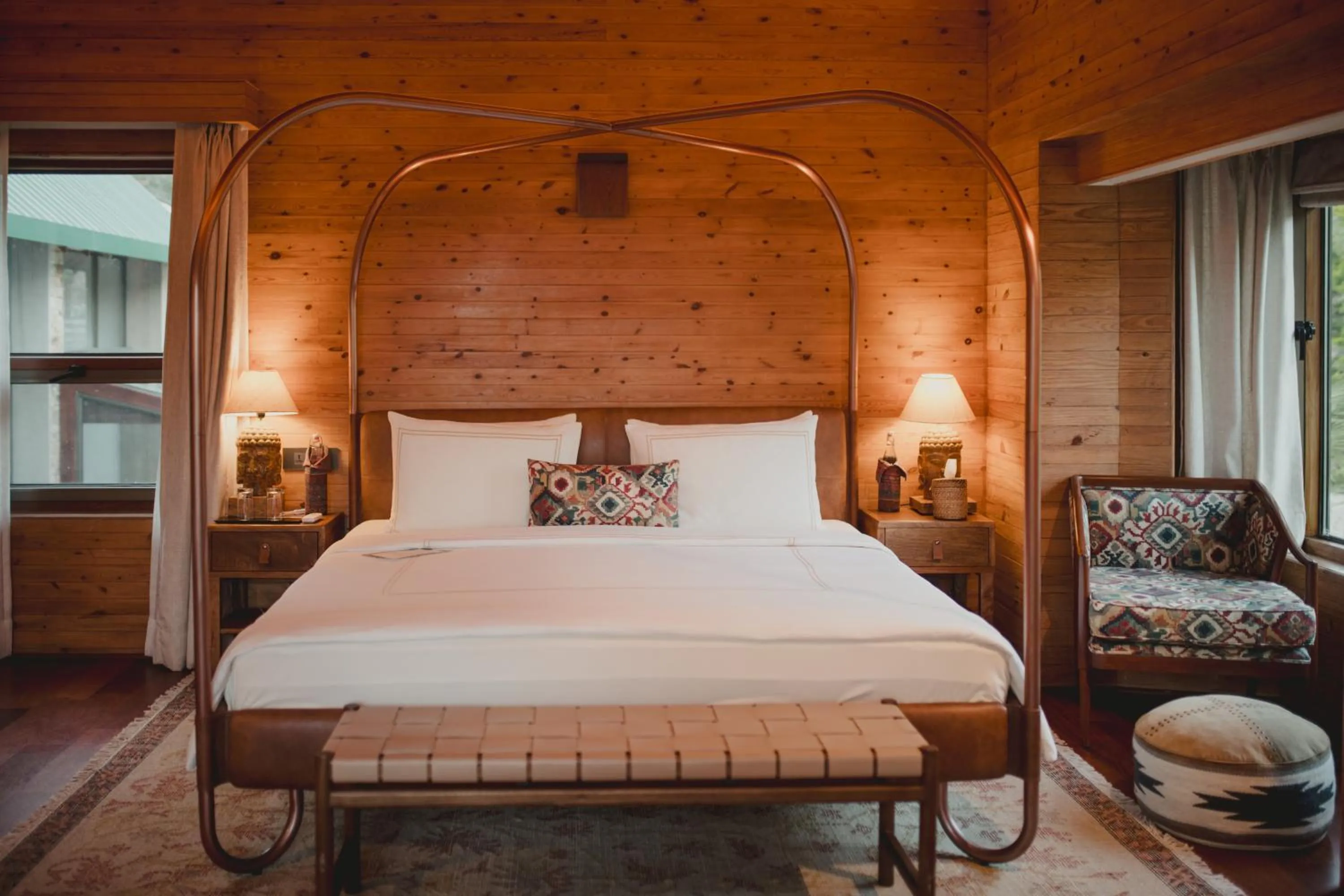 Bedroom, Bed in Brij Atmanya Bhowali, Nainital, A Luxury Mountain Escape