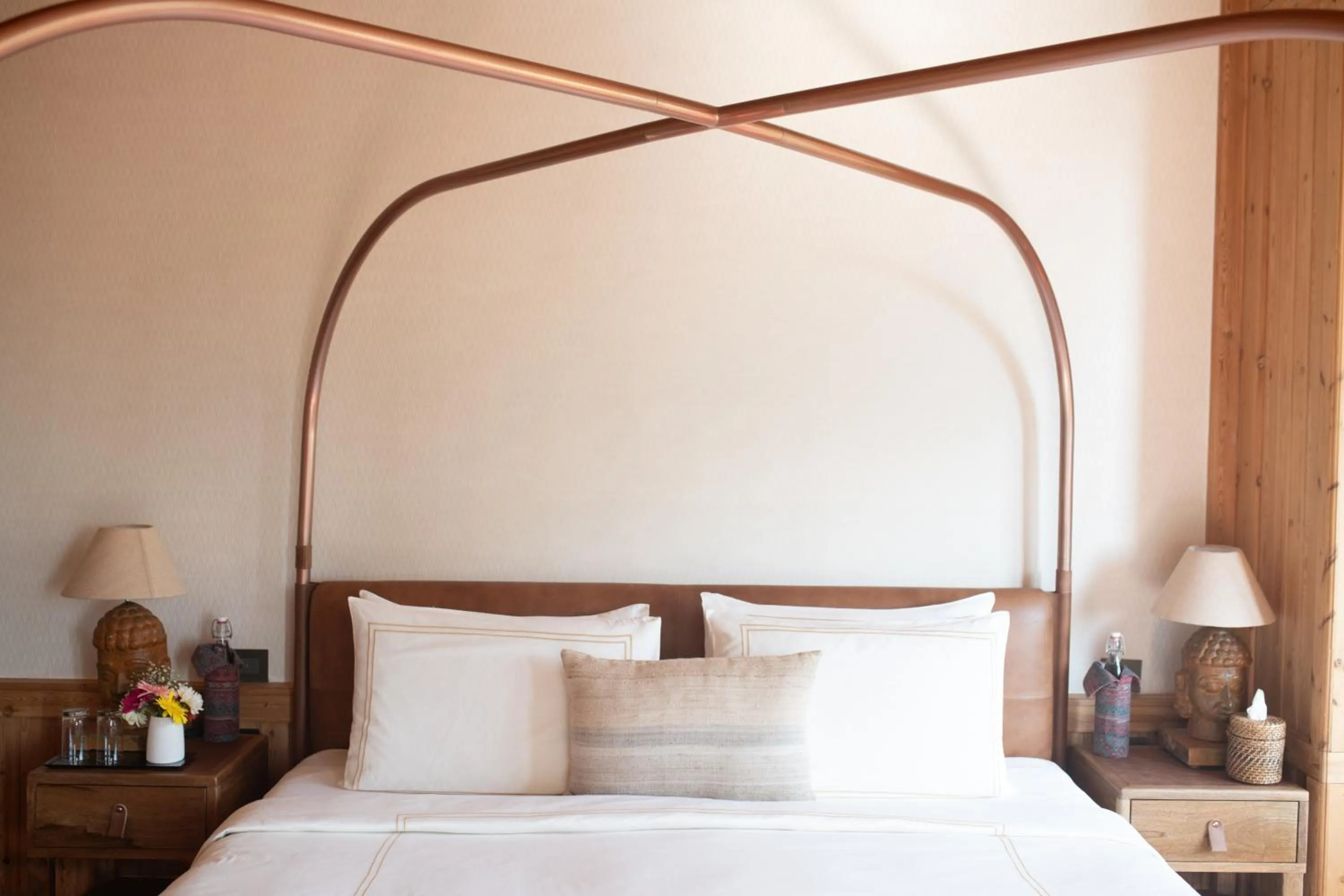 Bed in Brij Atmanya Bhowali, Nainital, A Luxury Mountain Escape