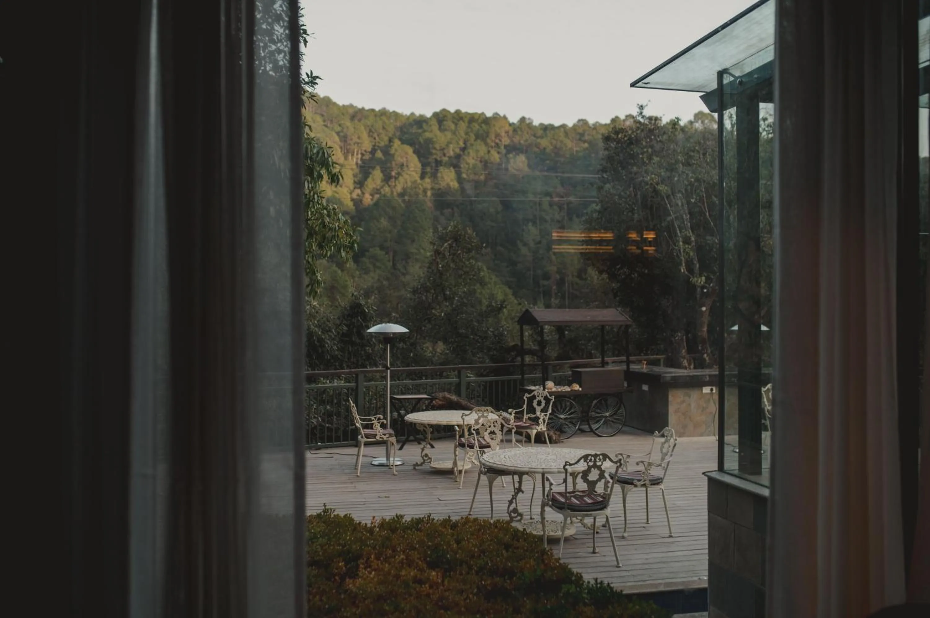 Patio in Brij Atmanya Bhowali, Nainital, A Luxury Mountain Escape