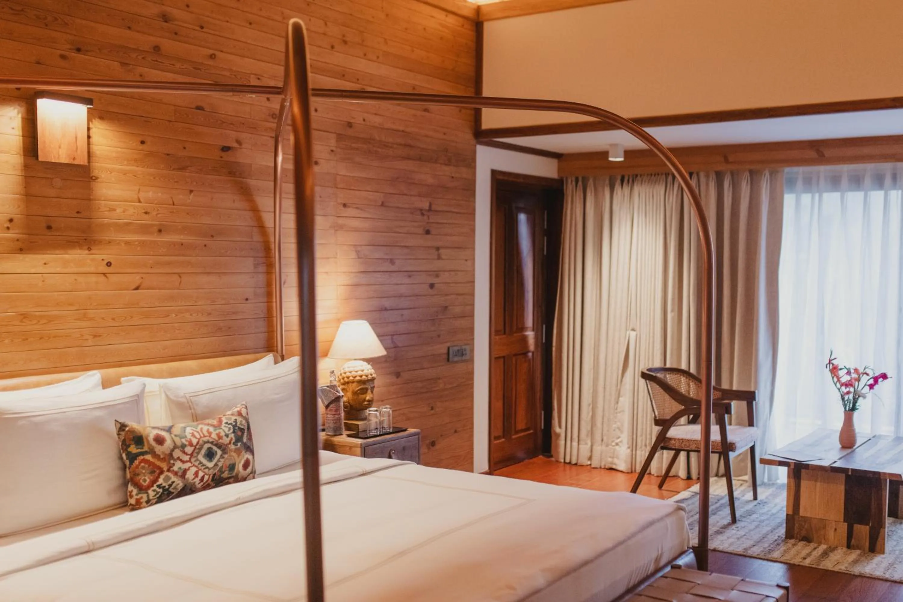 Bed in Brij Atmanya Bhowali, Nainital, A Luxury Mountain Escape