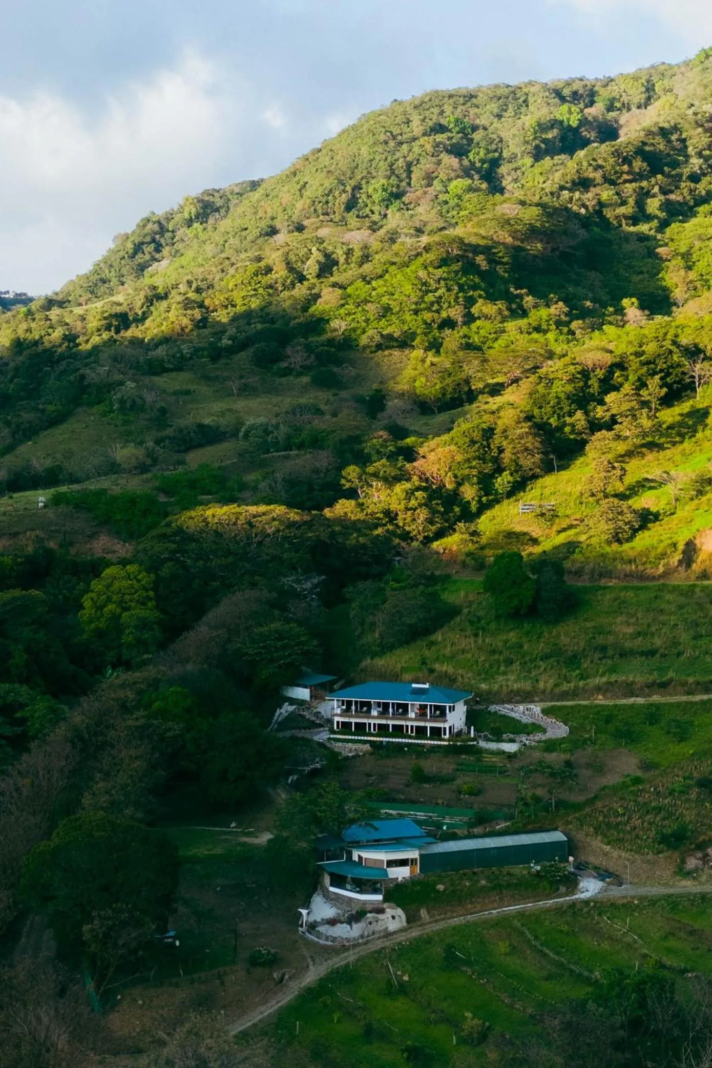 Natural landscape in Finca Aquarius