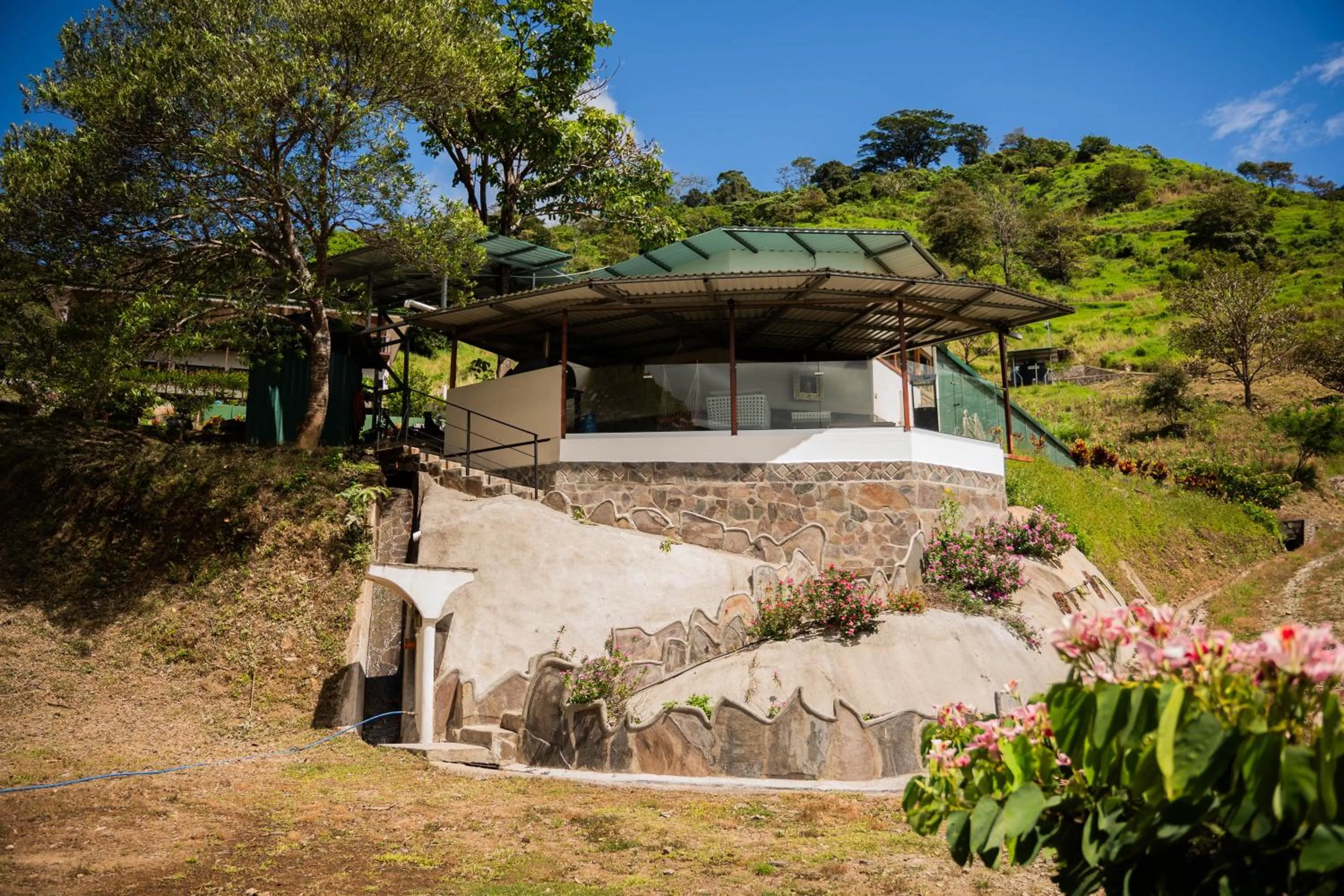 Natural landscape in Finca Aquarius
