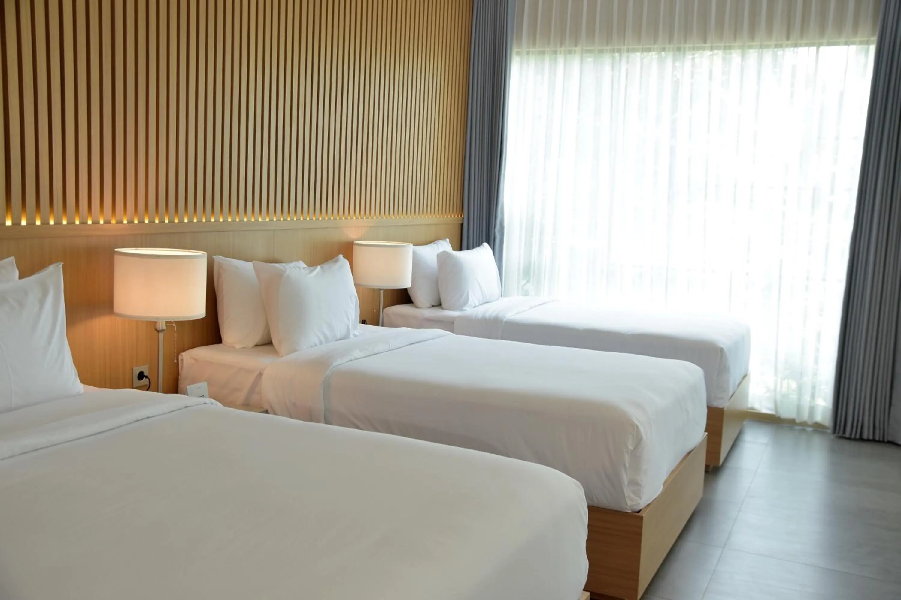 Bed in Sarga Earthing Resort