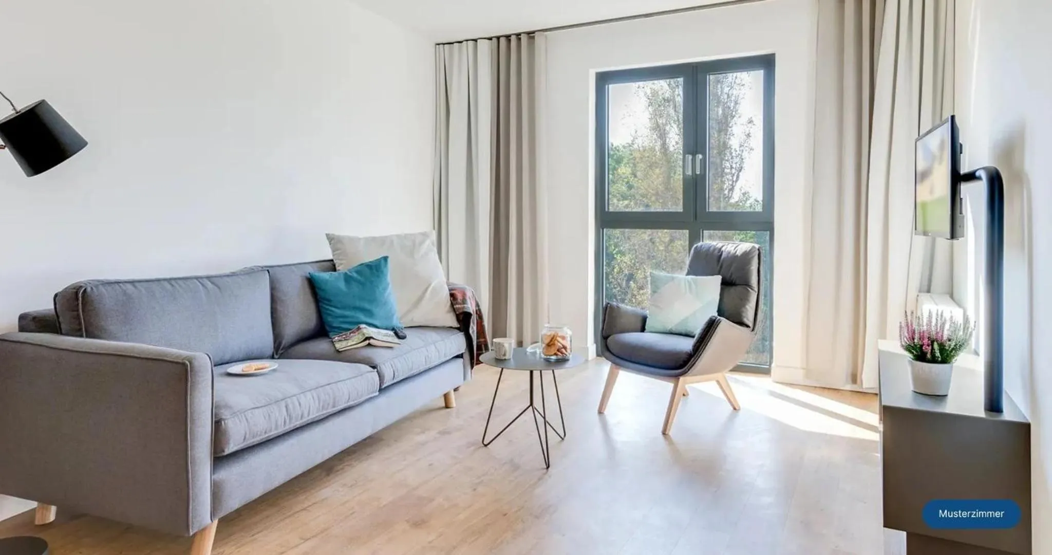 Living room in smartments Frankfurt Airport