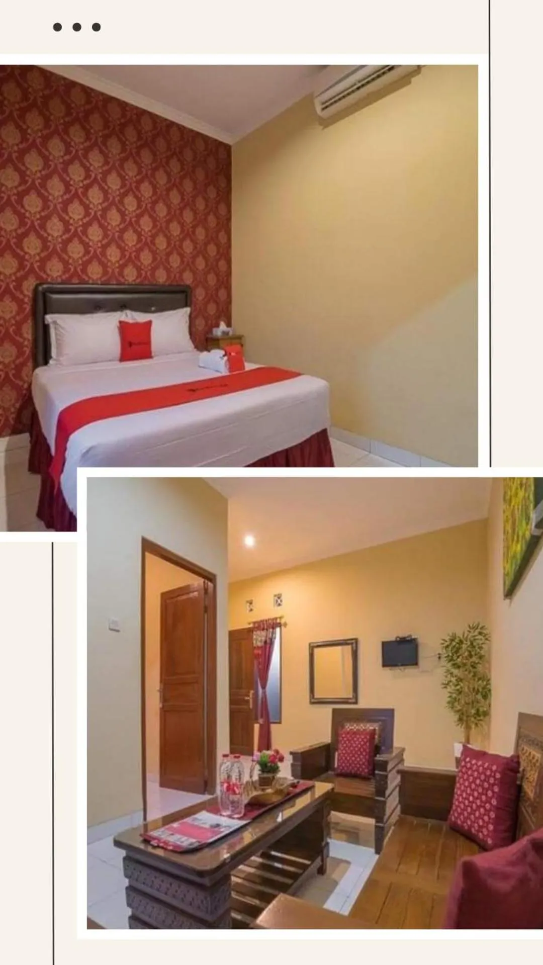 Bed in Hotel Omah Cepit