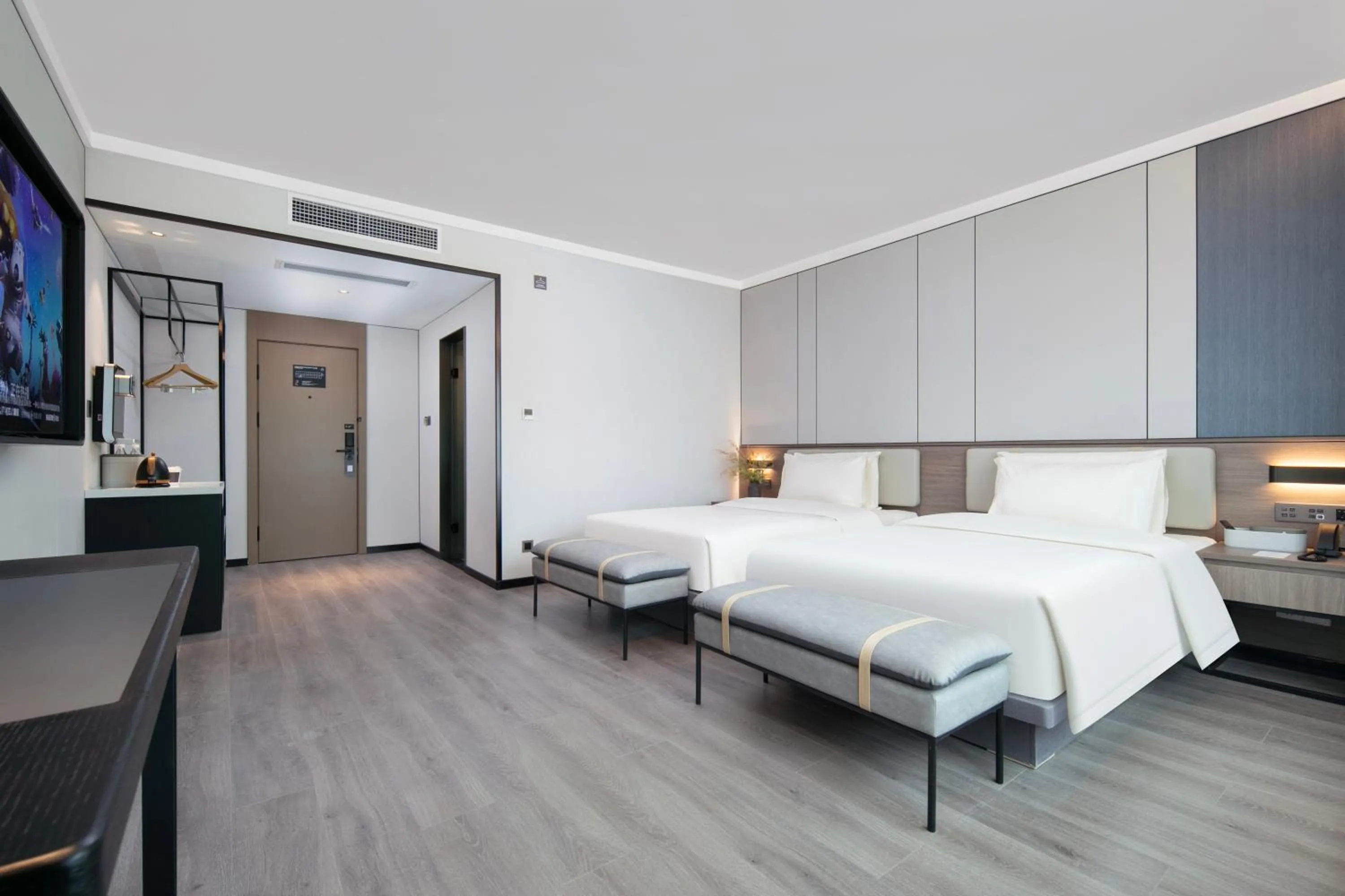 Bed in Atour X Hotel Ningbo Railway Station North Square