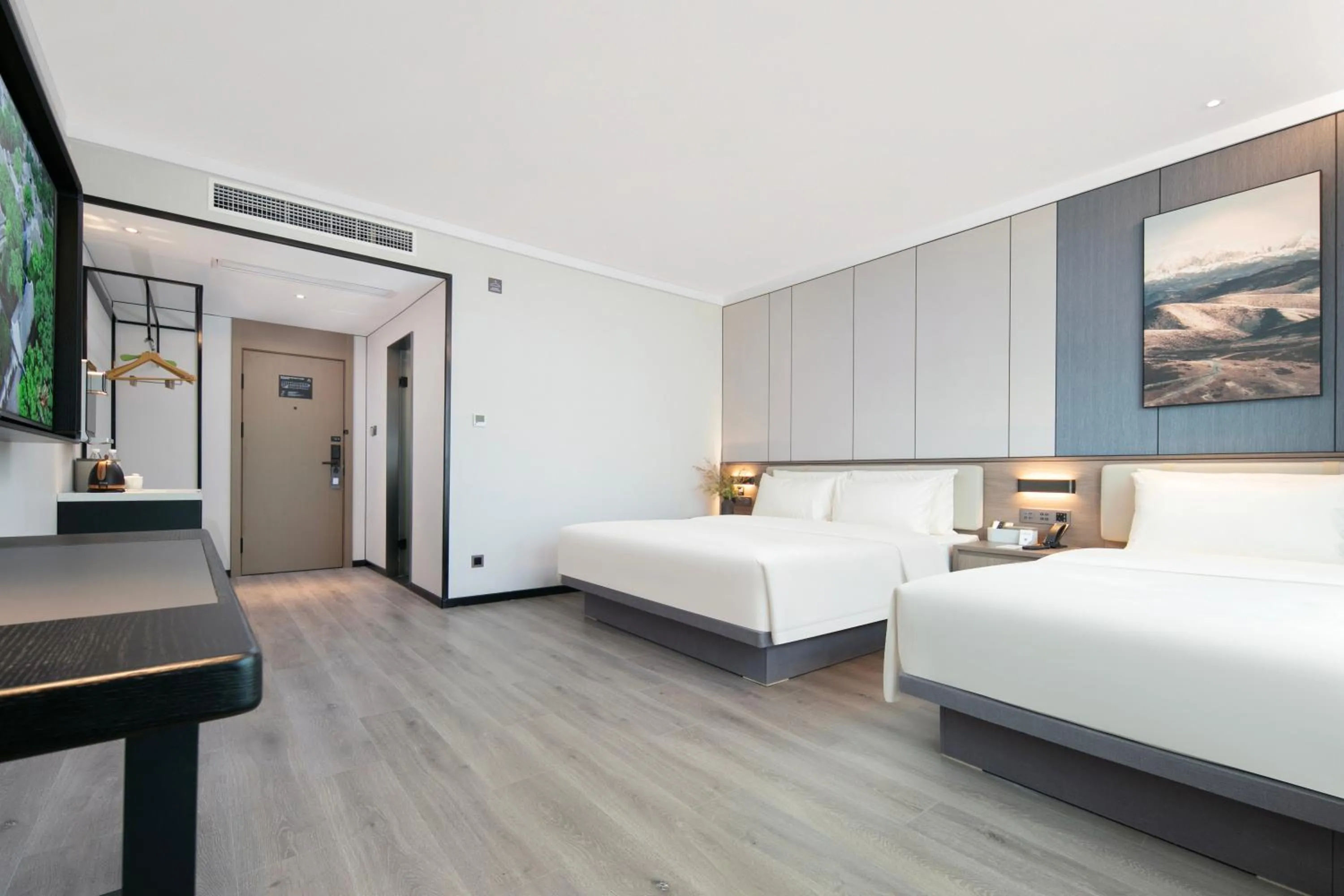 Bed in Atour X Hotel Ningbo Railway Station North Square