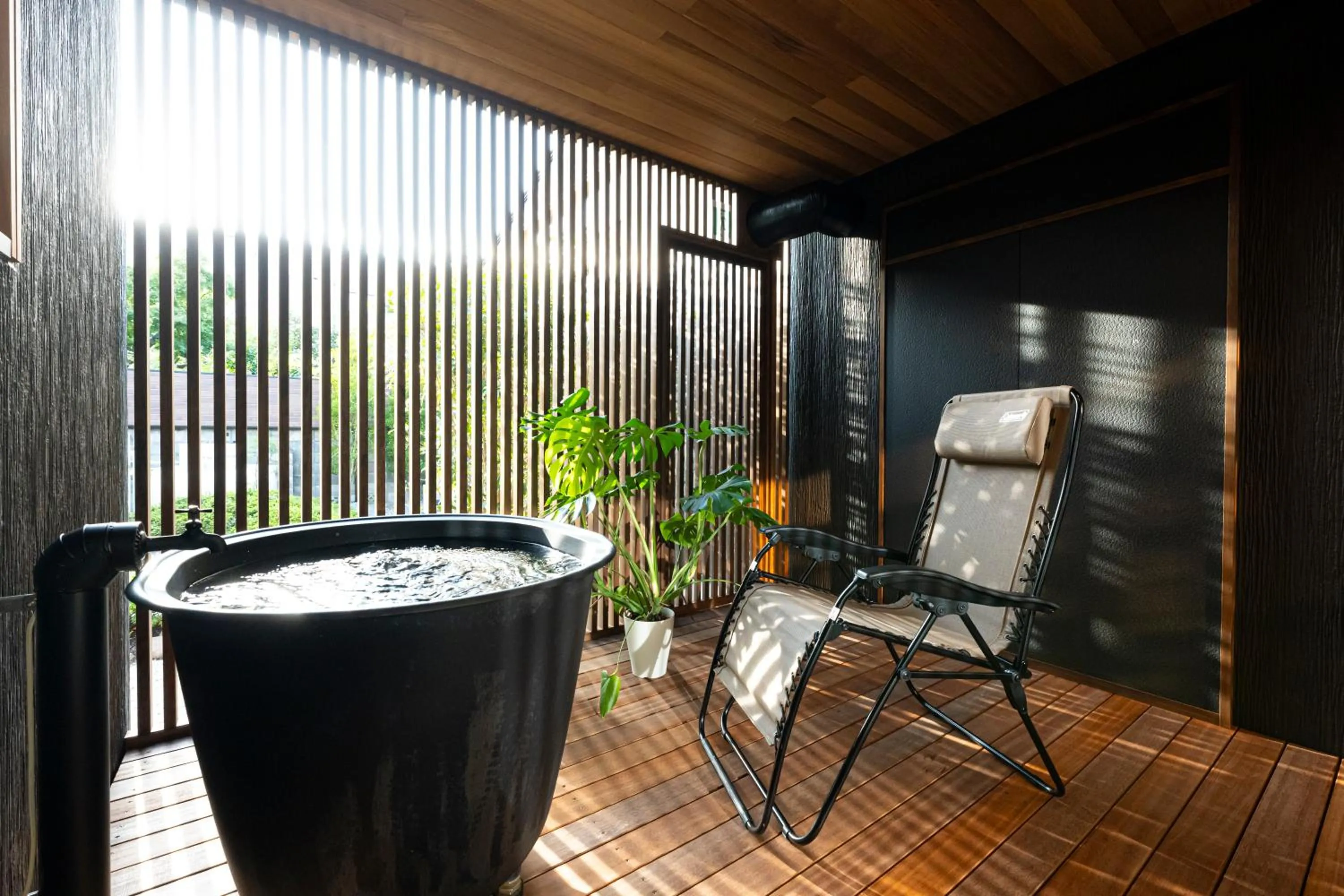 Balcony/Terrace in SAUNA VILLA 然