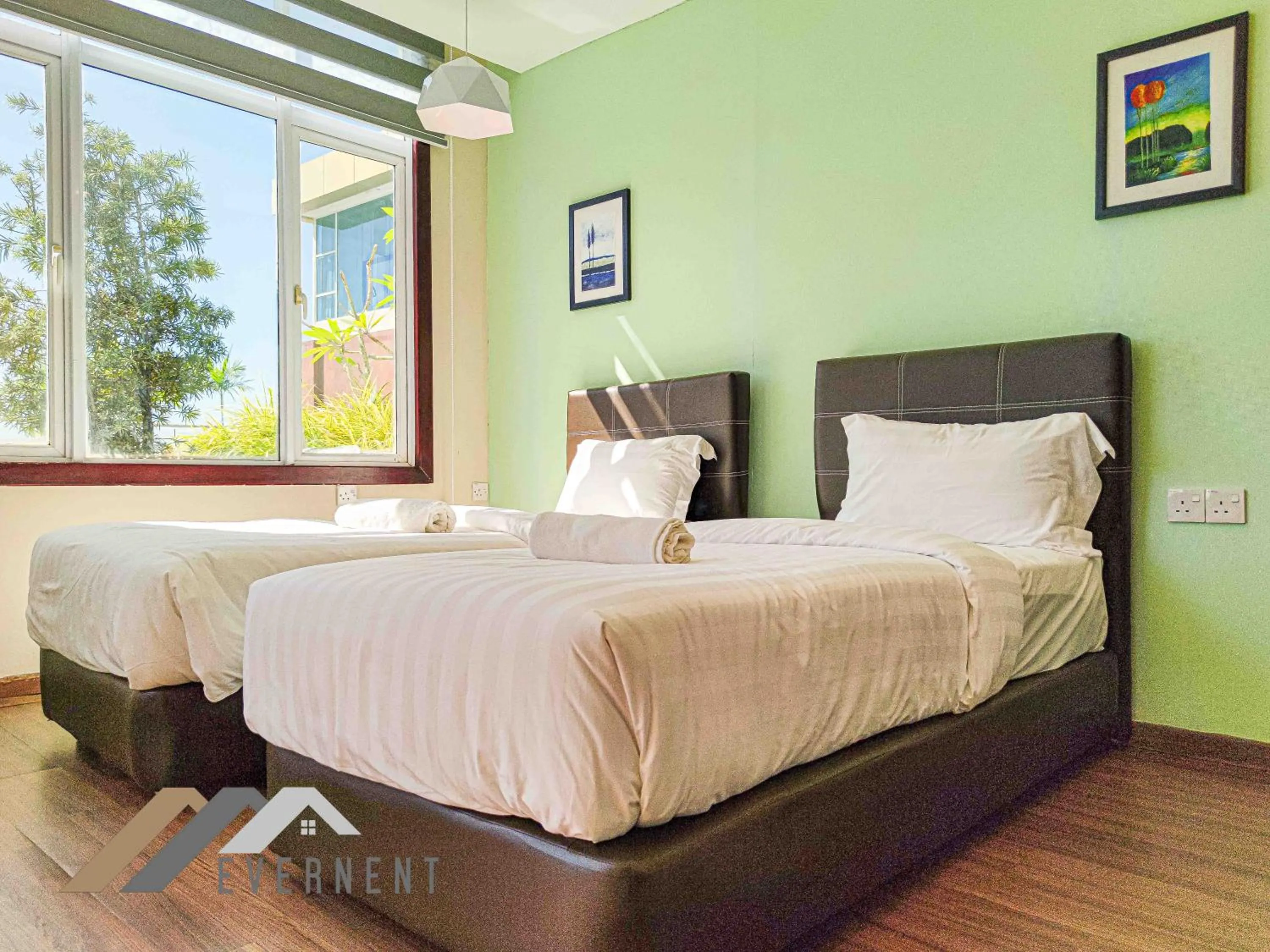 Bedroom, Bed in The Loft Hostel by Evernent