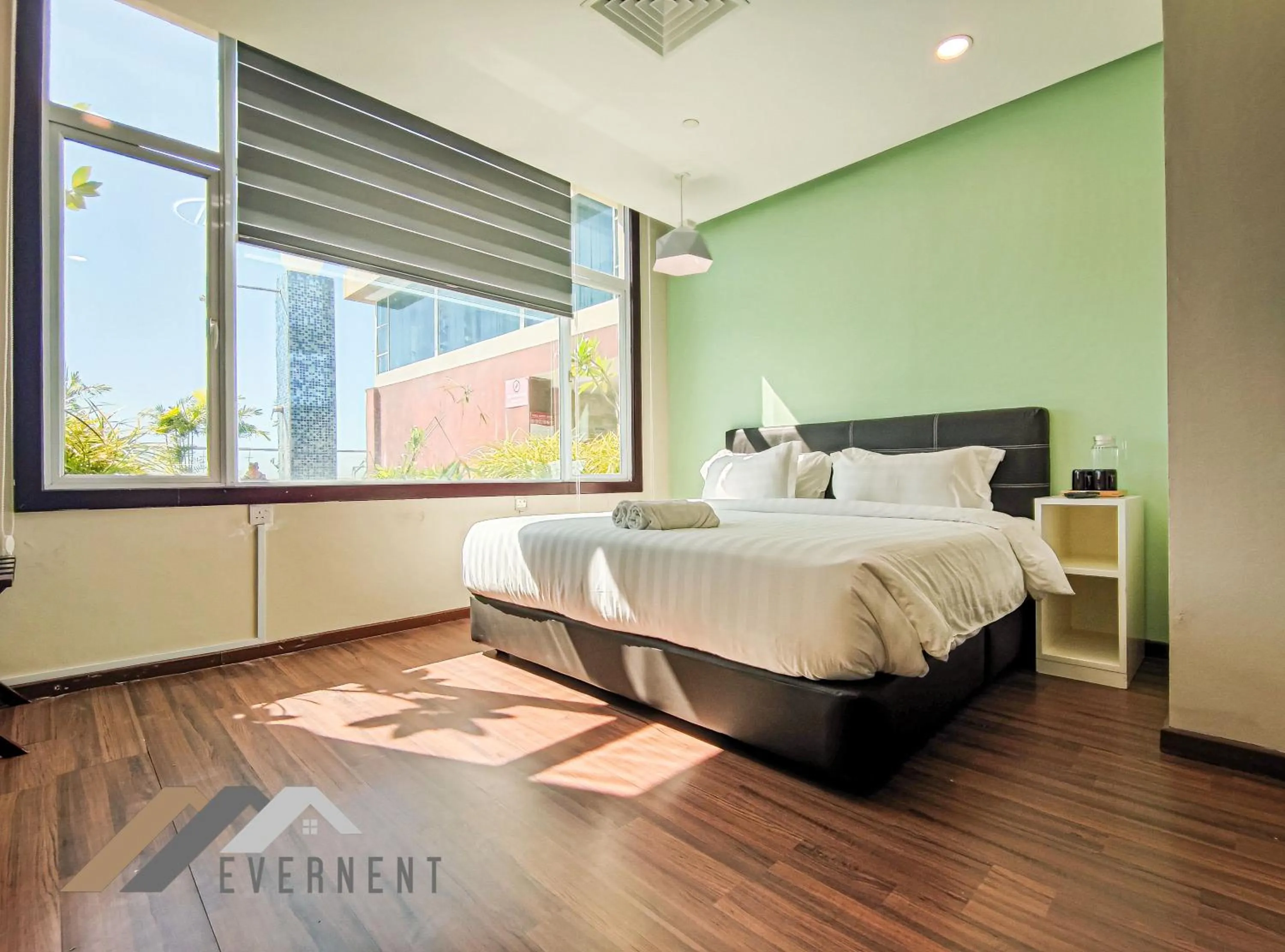 Bedroom, Bed in The Loft Hostel by Evernent