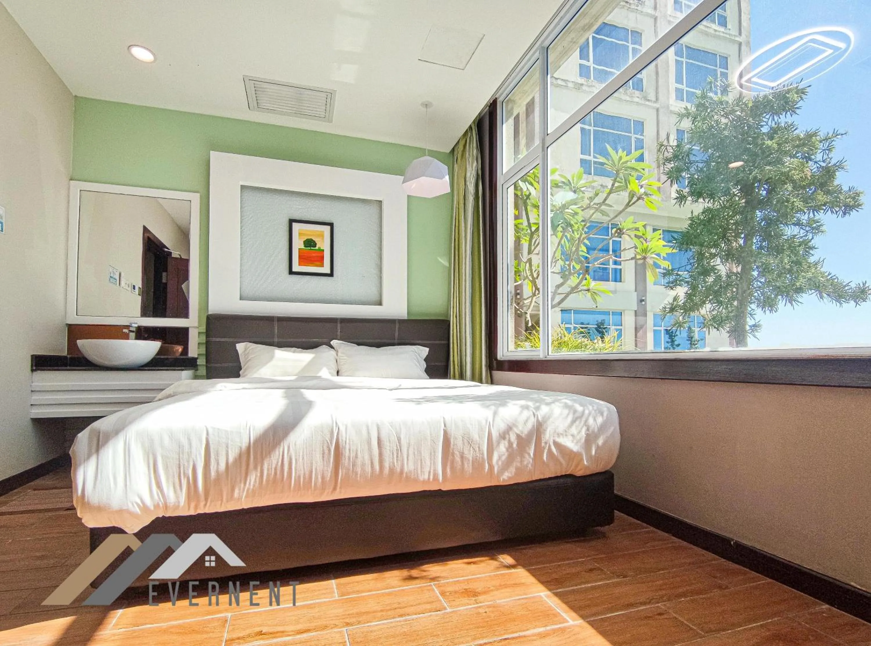 Bedroom, Bed in The Loft Hostel by Evernent