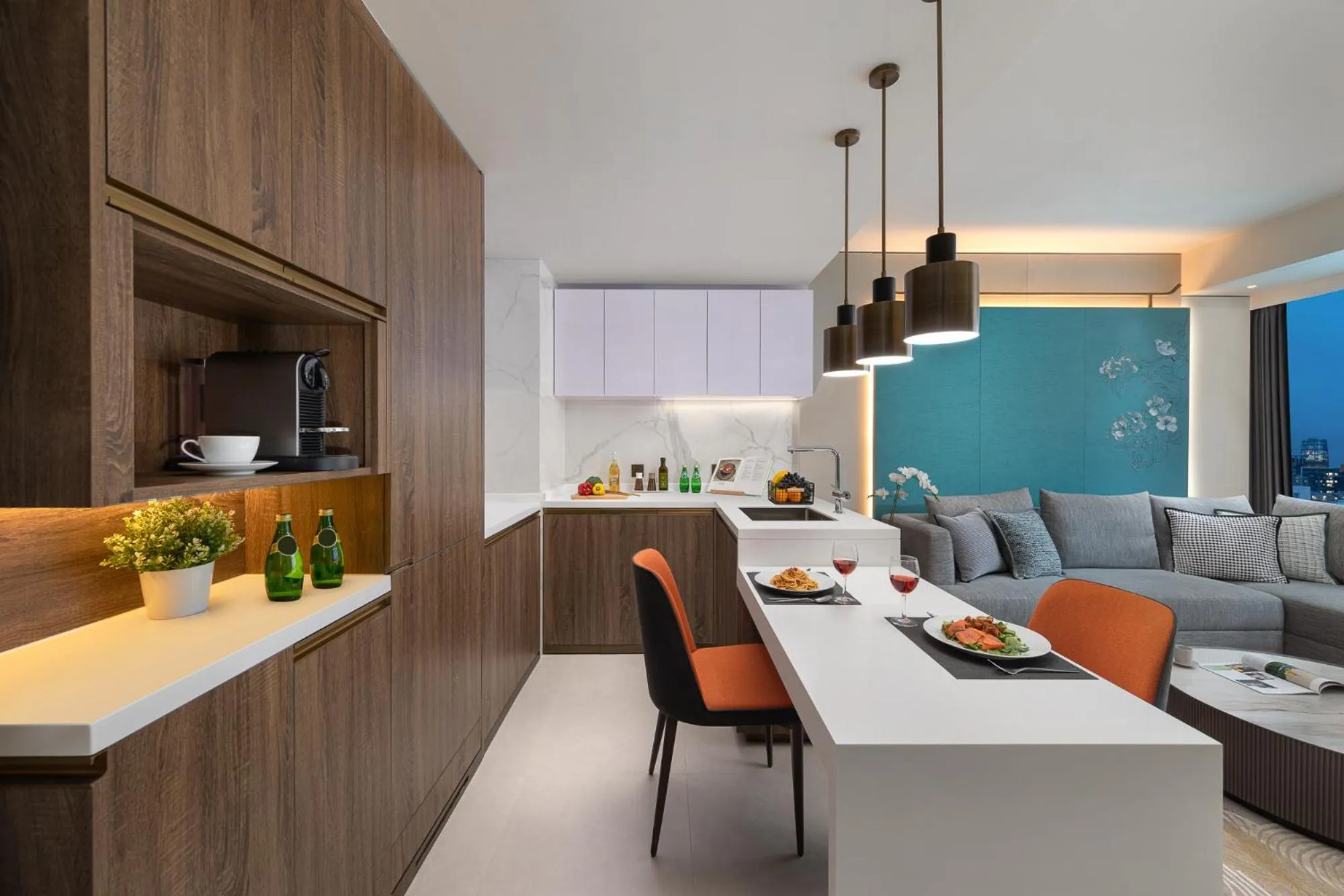 Living room in Ascott North Point Hong Kong