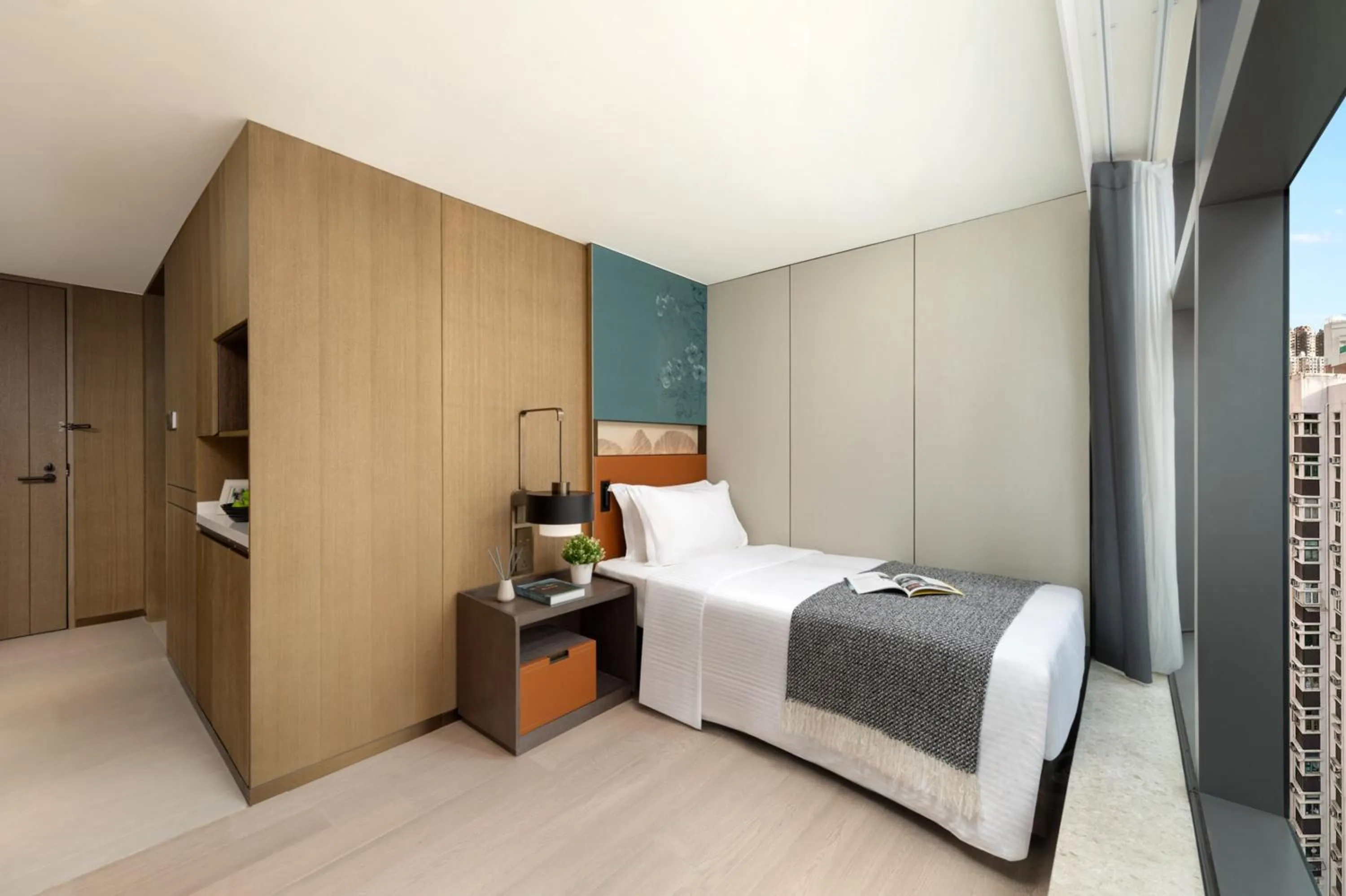 Photo of the whole room, Bed in Ascott North Point Hong Kong