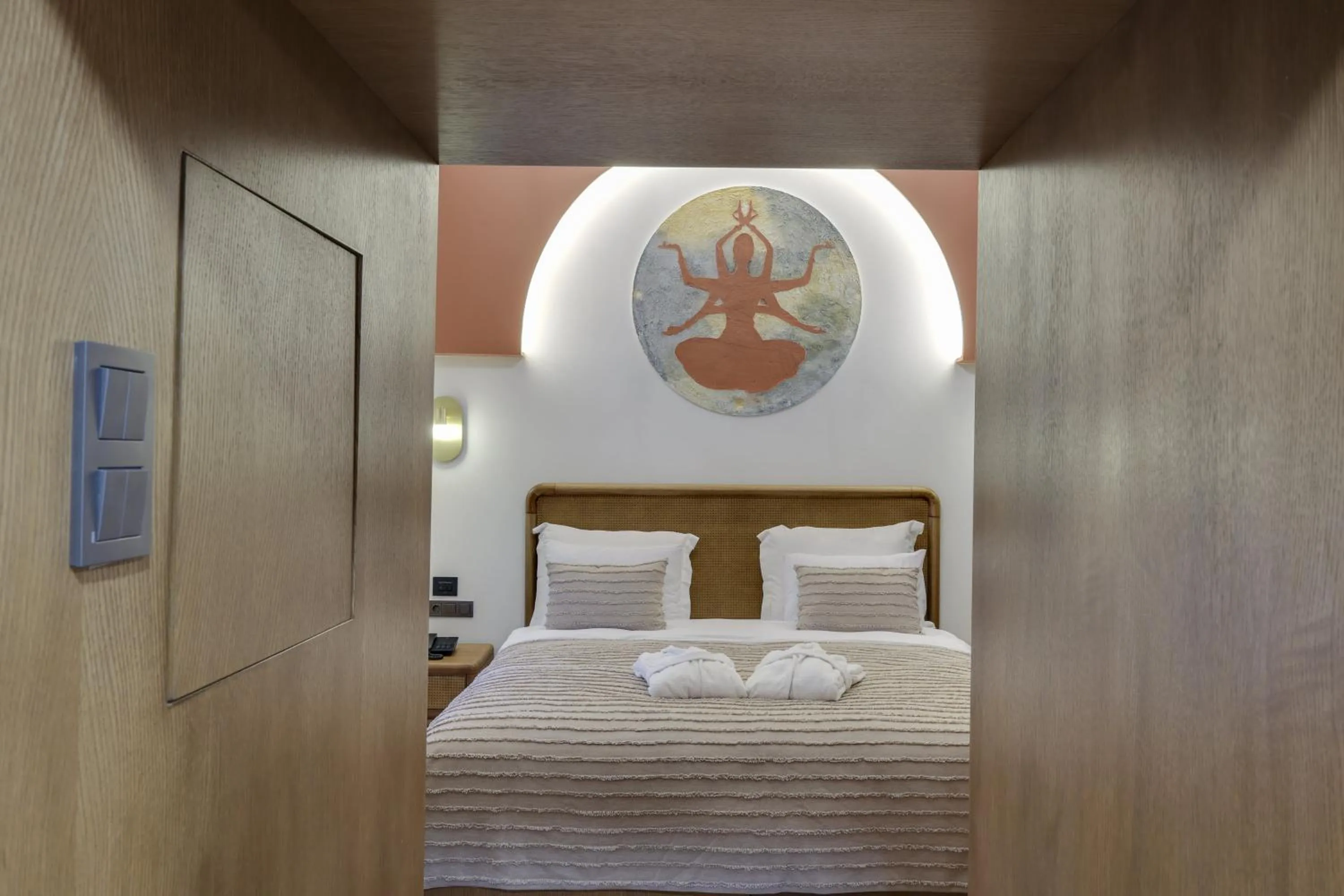 Bed in Silk Road Museum Hotel