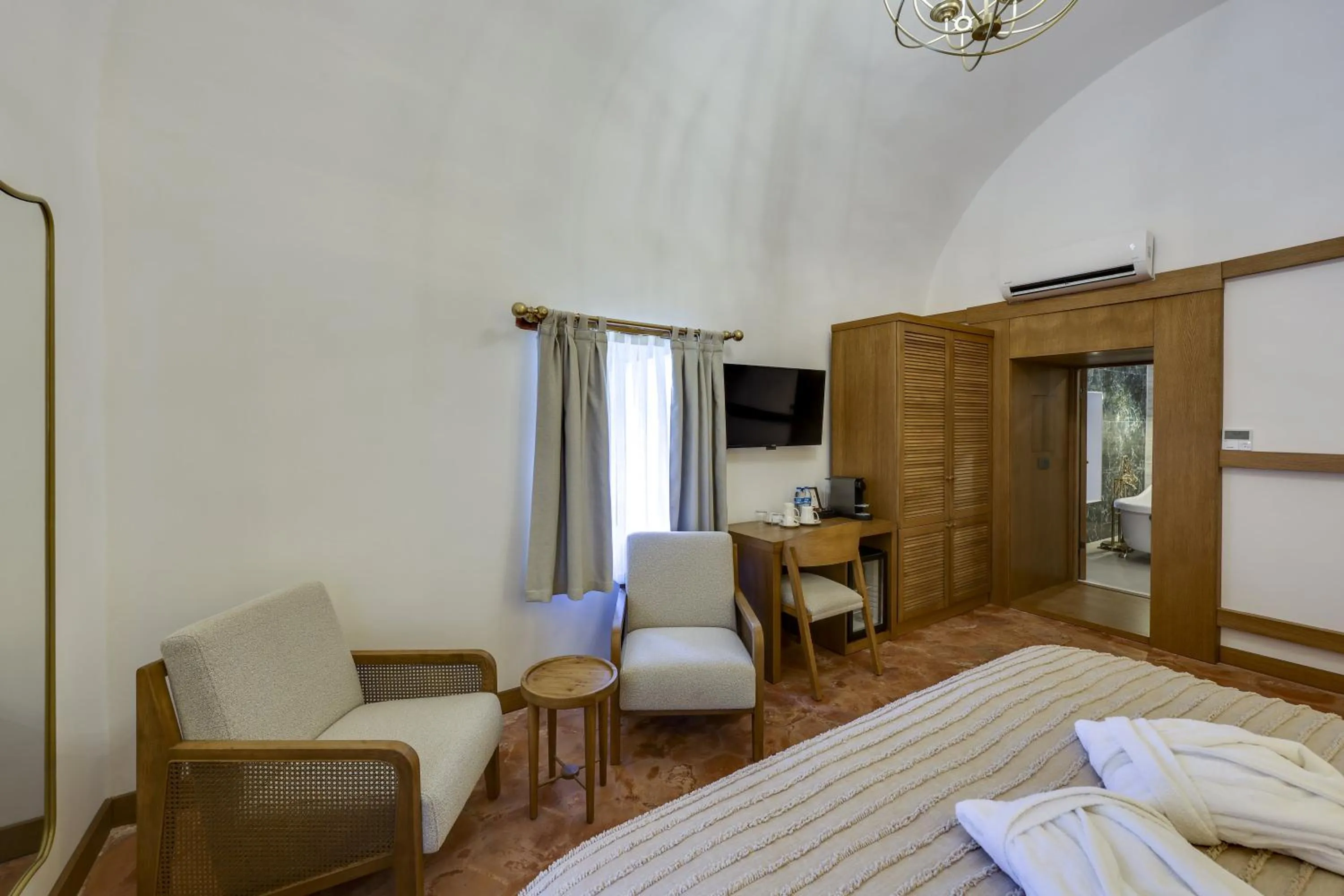 Bed in Silk Road Museum Hotel