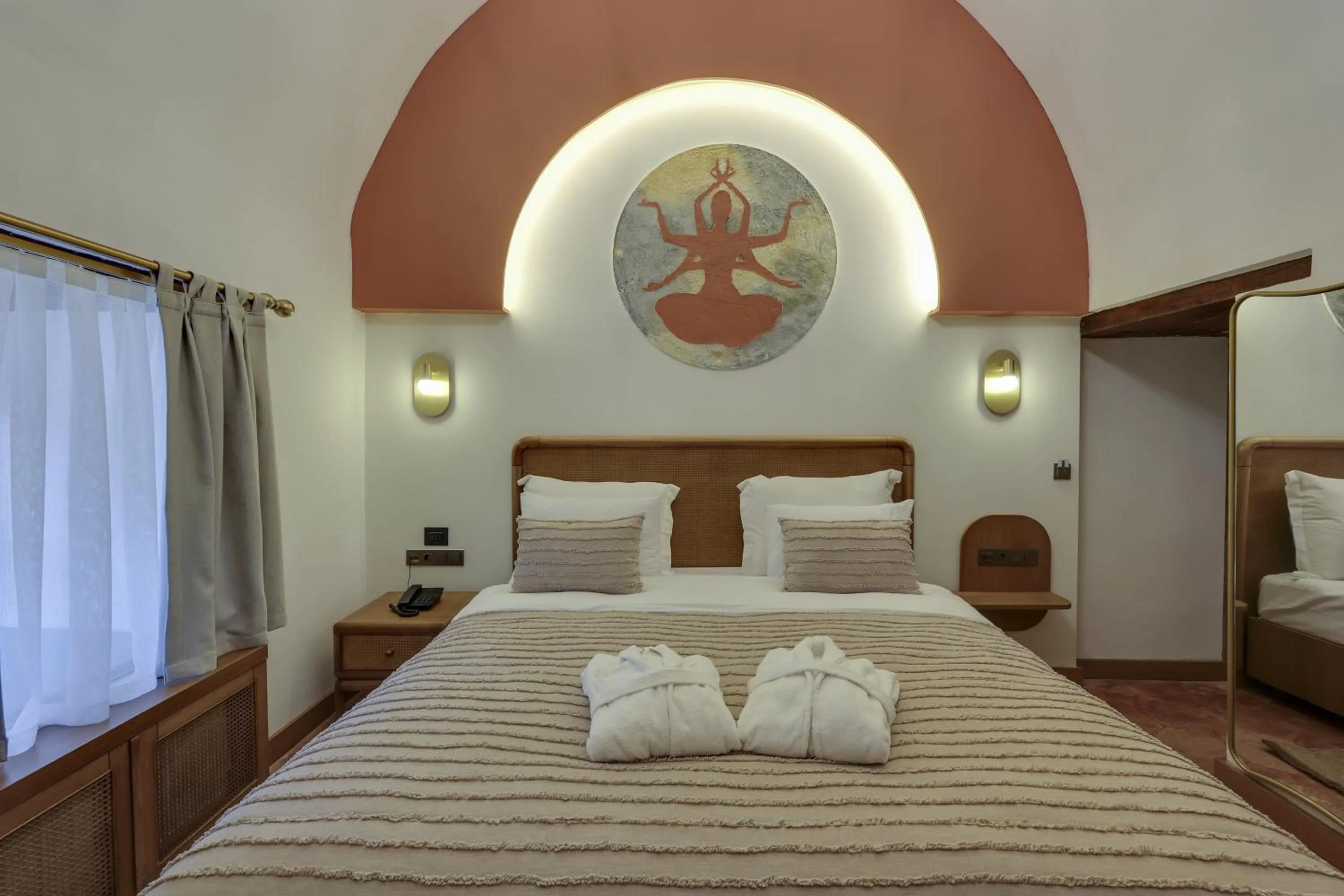 Bed in Silk Road Museum Hotel