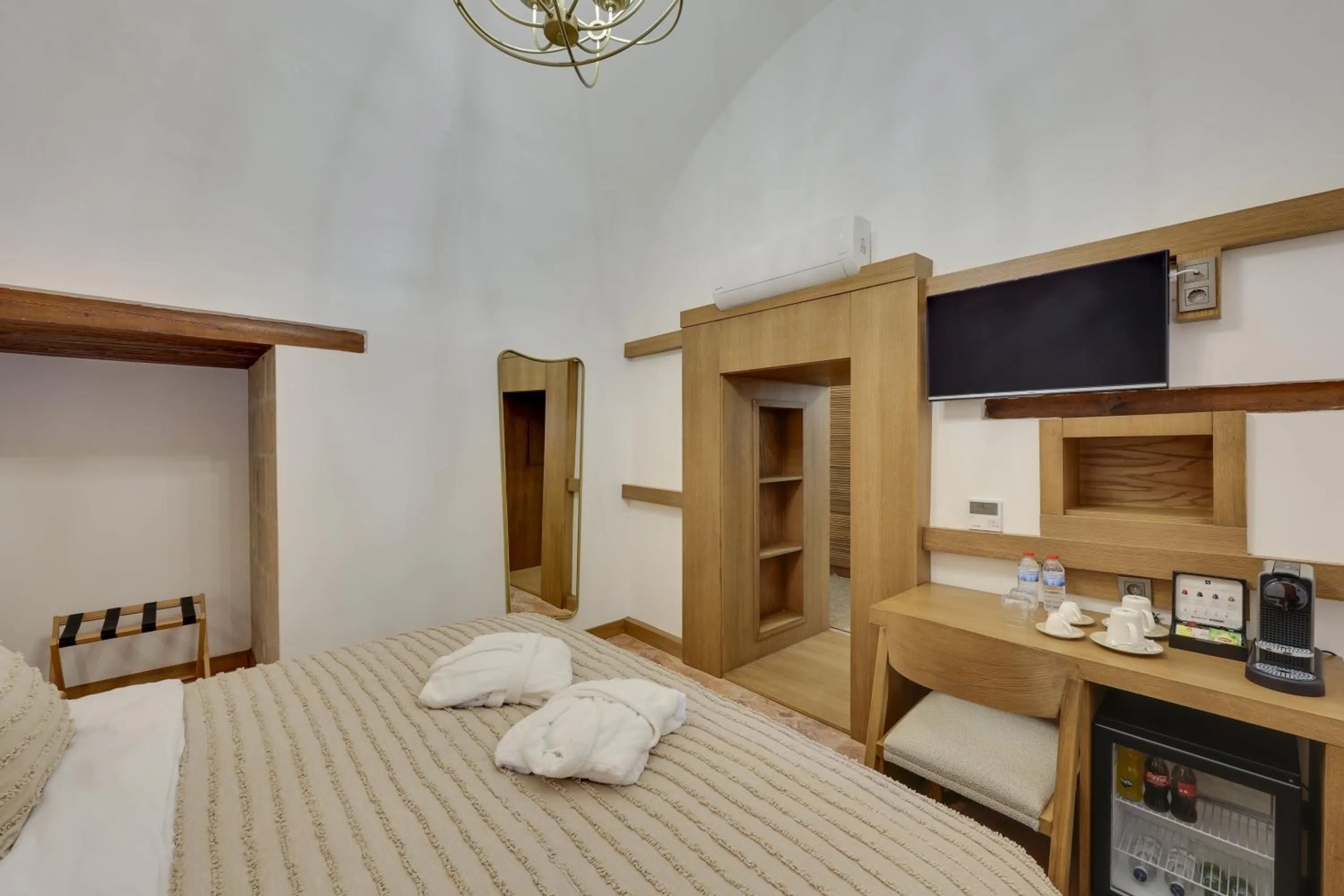 Bed in Silk Road Museum Hotel