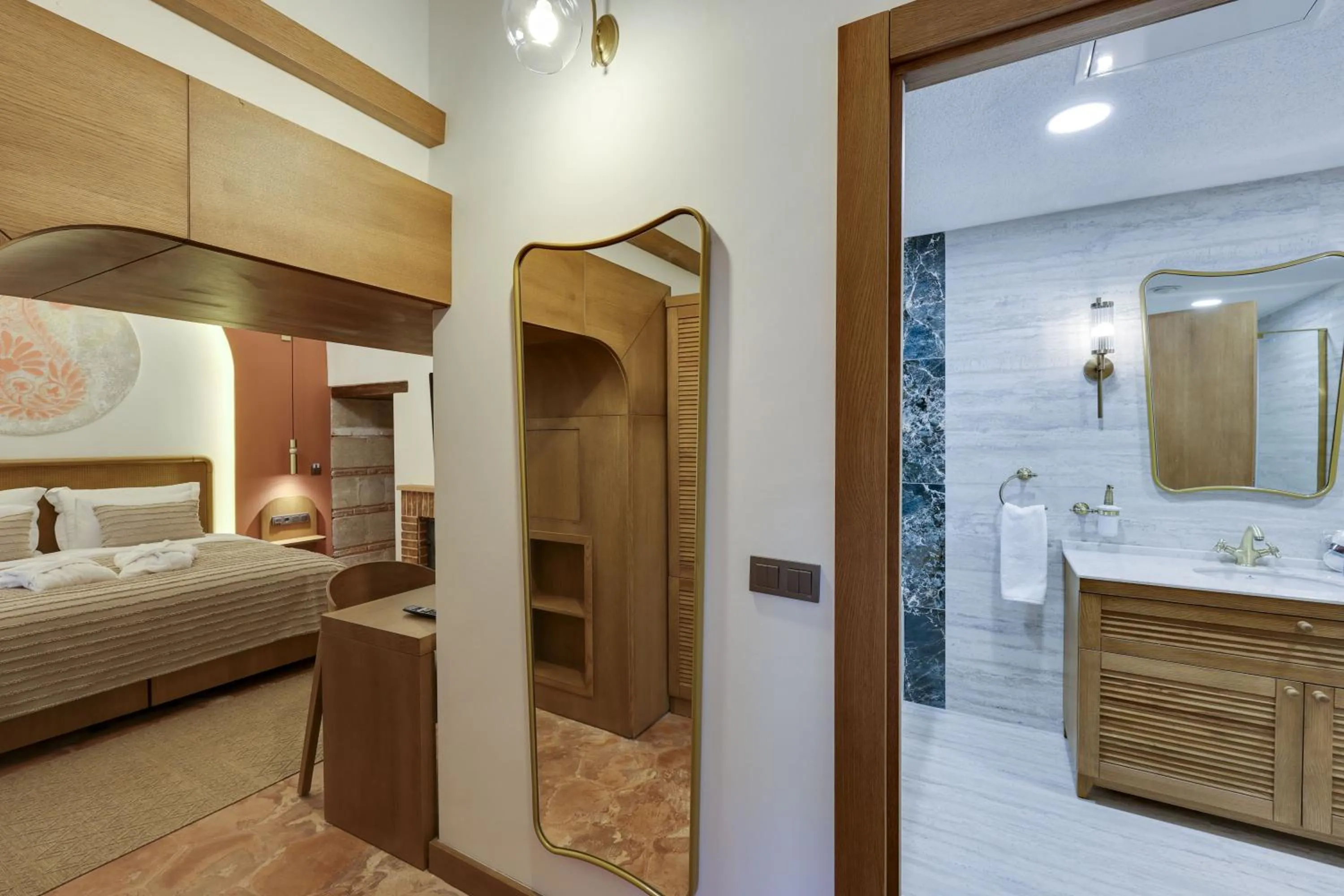 Bed in Silk Road Museum Hotel