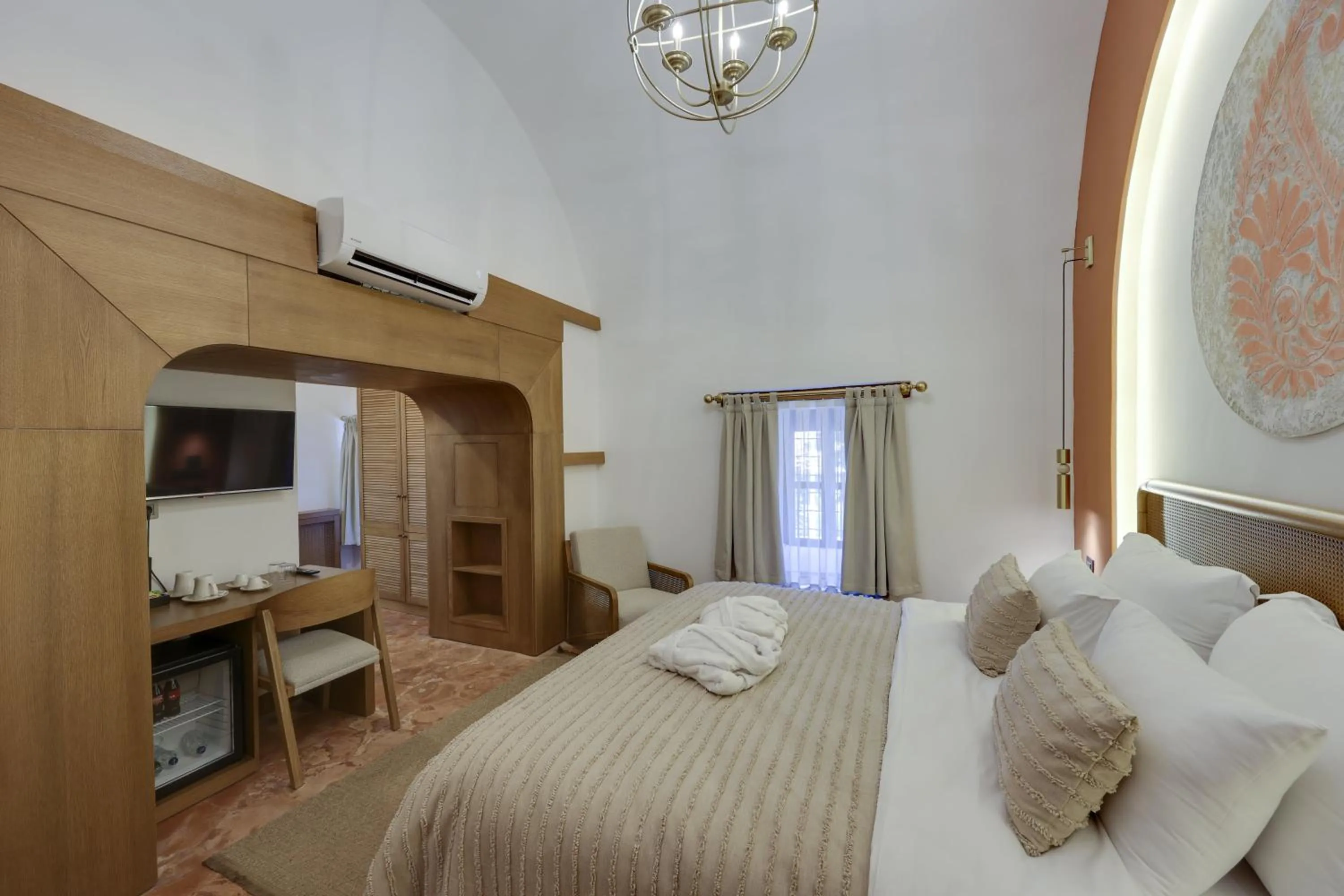 Bed in Silk Road Museum Hotel