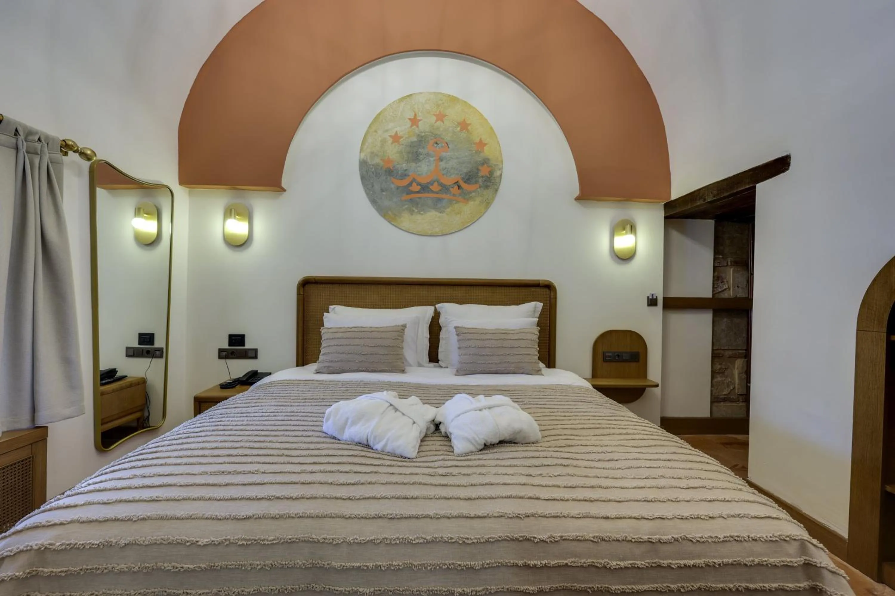 Bed in Silk Road Museum Hotel