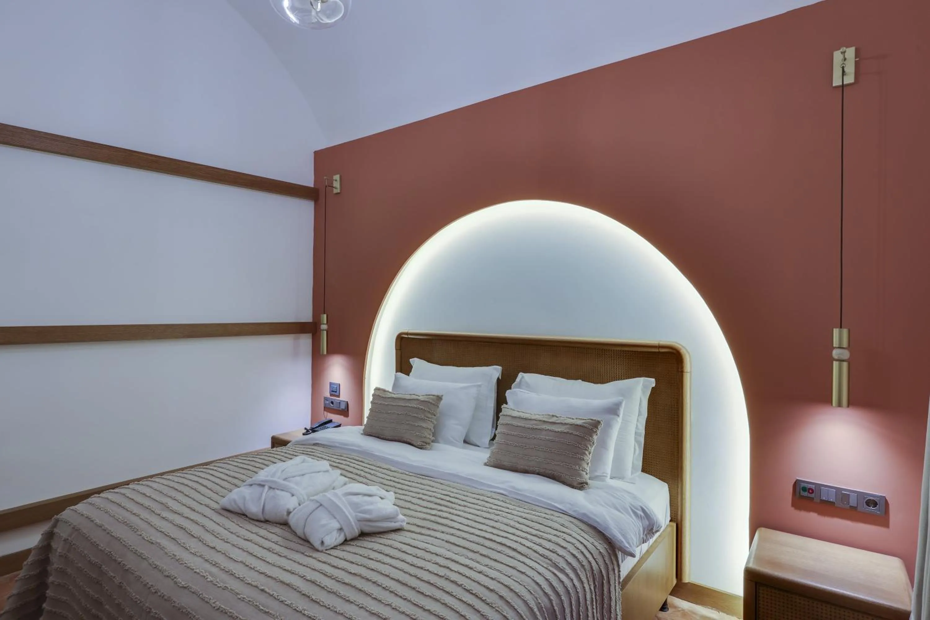 Bed in Silk Road Museum Hotel