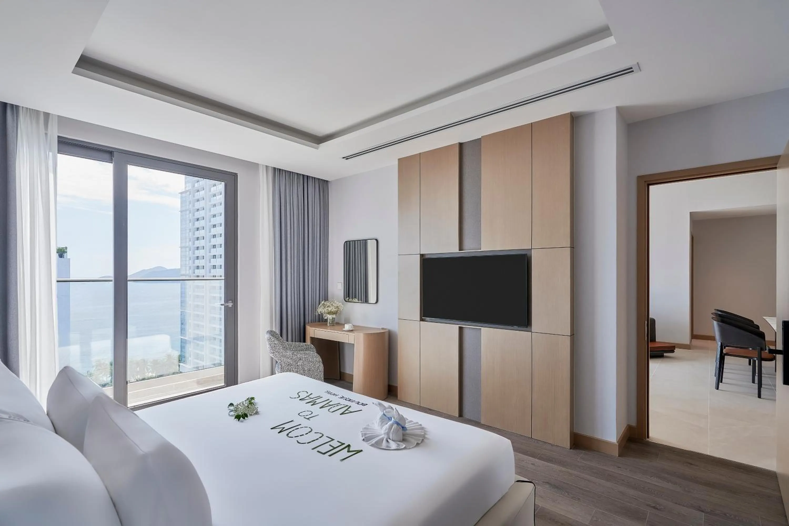 Bed in Adamas Boutique Hotel Nha Trang