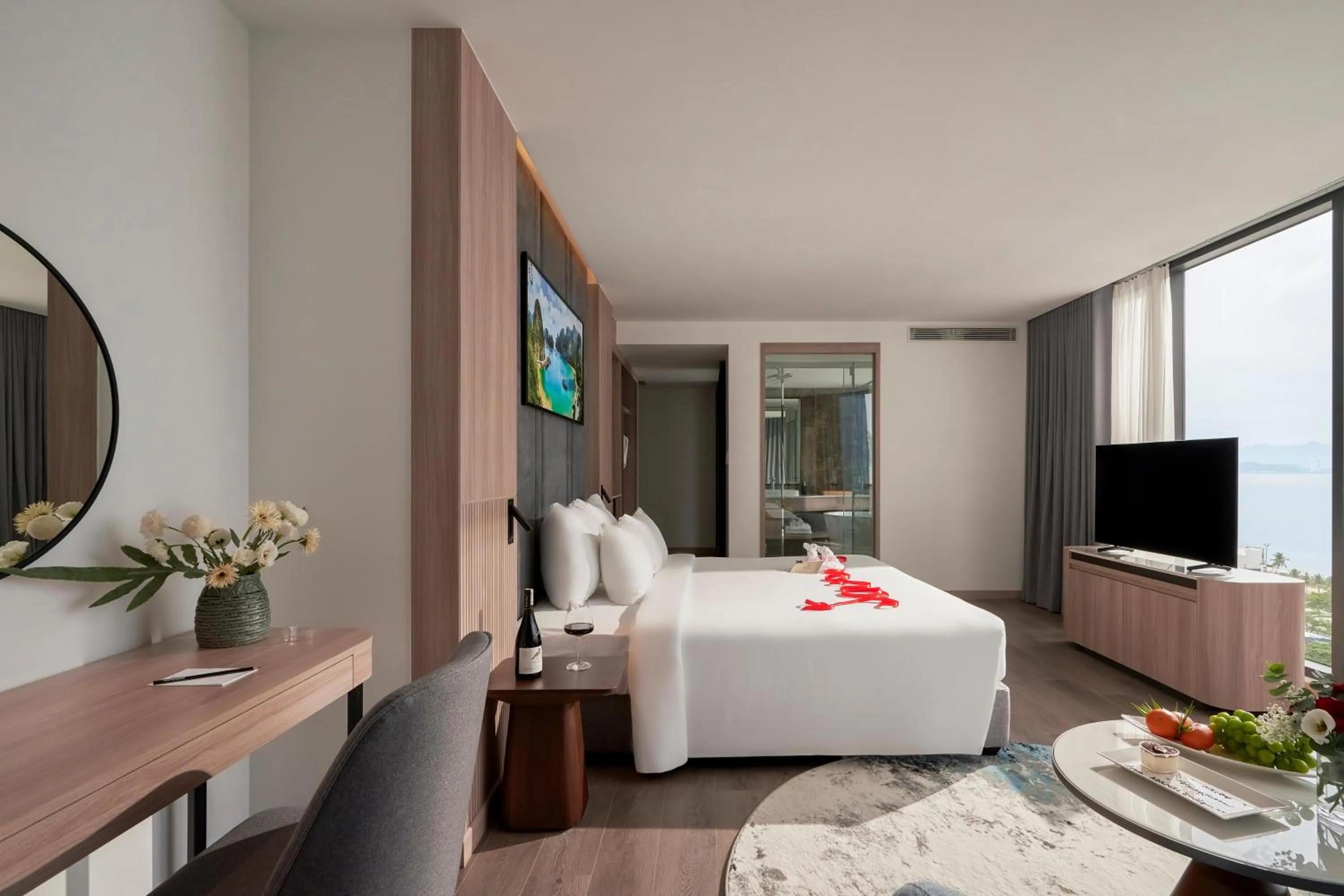 Bed in Adamas Boutique Hotel Nha Trang