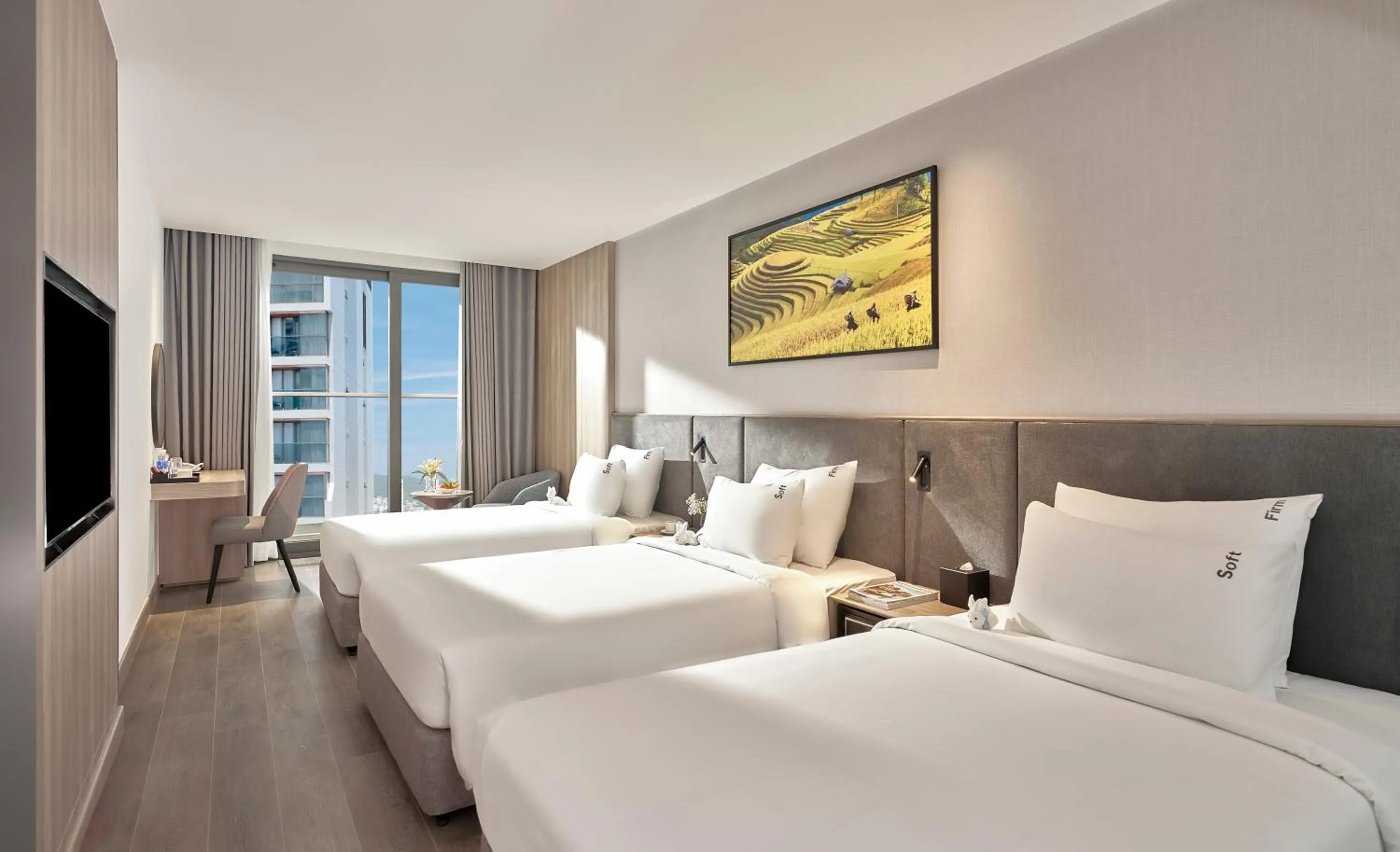 Bed in Adamas Boutique Hotel Nha Trang