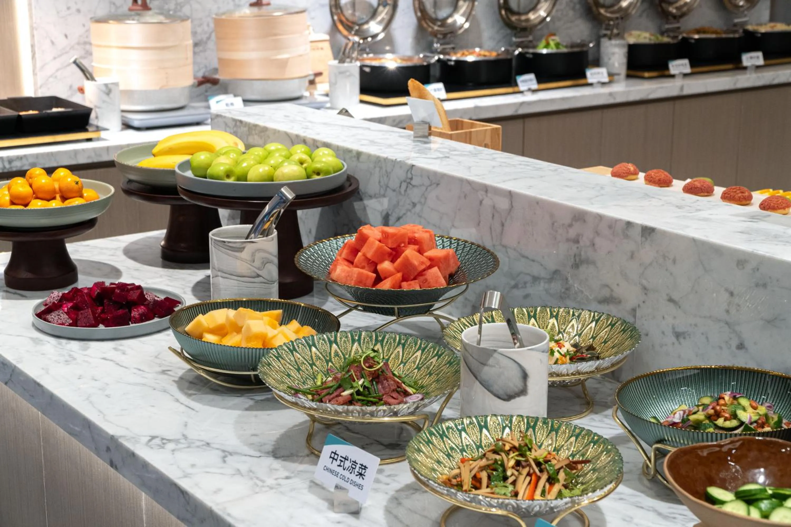 Buffet breakfast in Atour Hotel Shanghai South Station Shilong Road