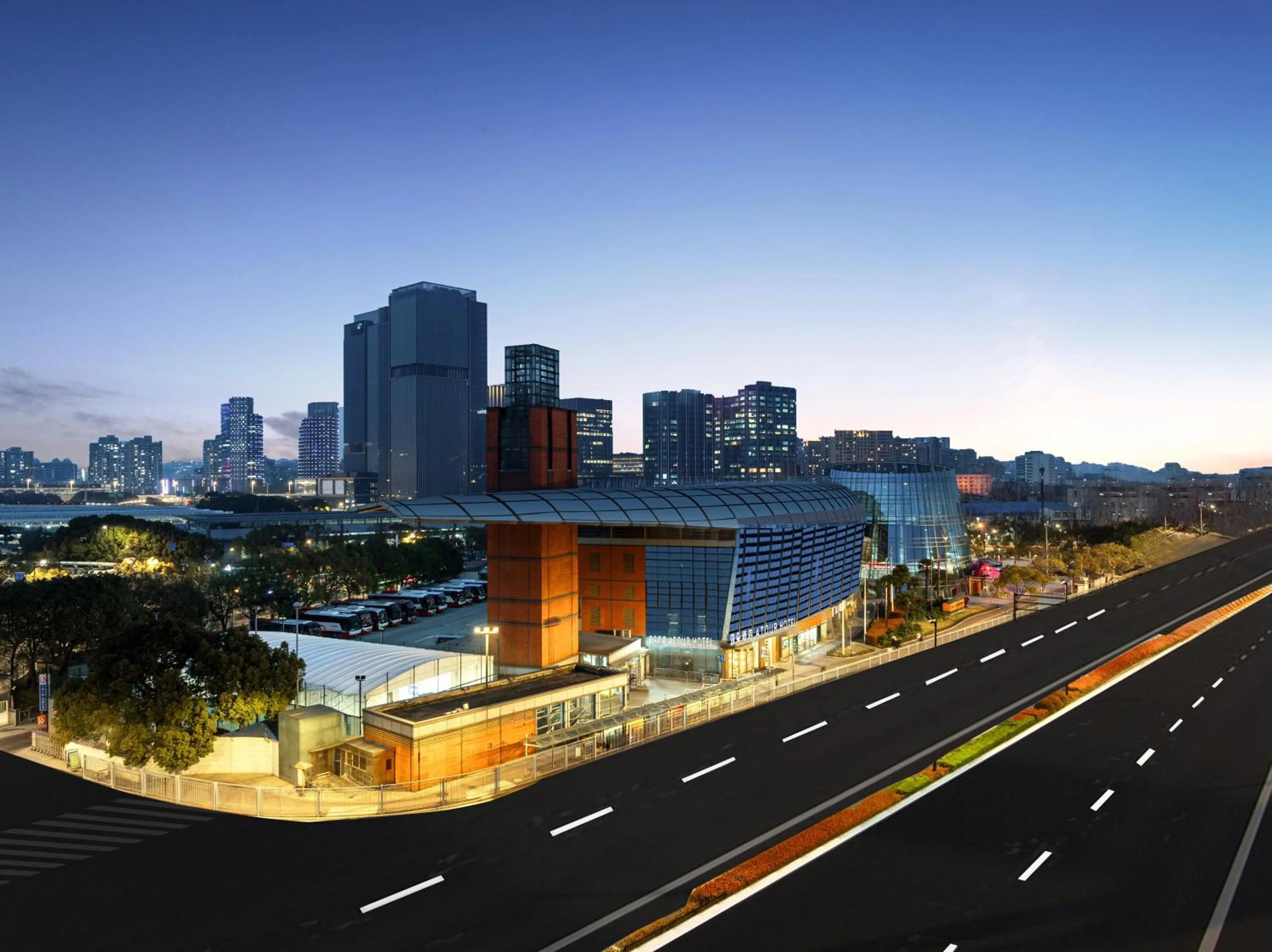 Property building in Atour Hotel Shanghai South Station Shilong Road