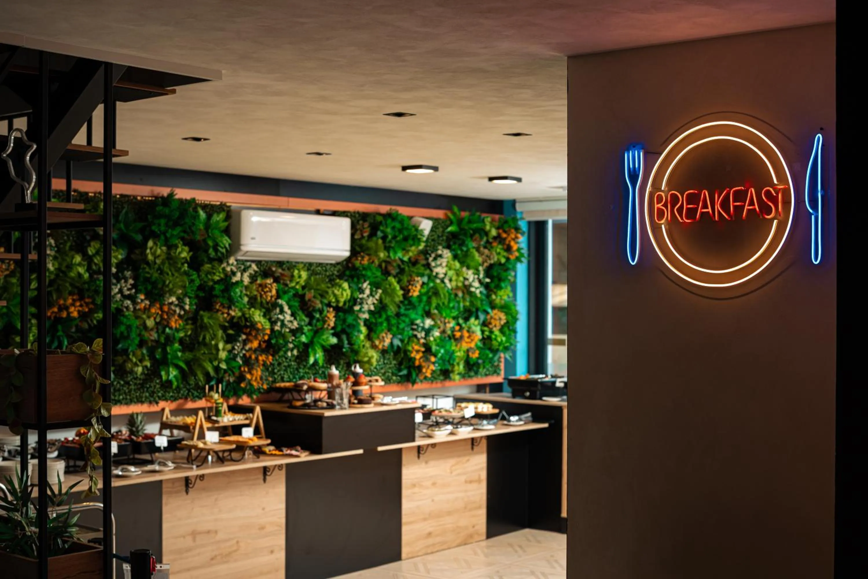 Buffet breakfast in Invictus Hotel