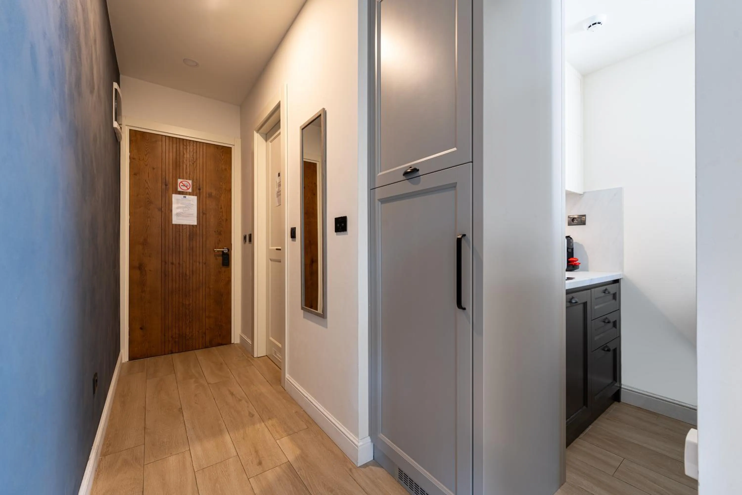 Kitchen or kitchenette in Invictus Hotel