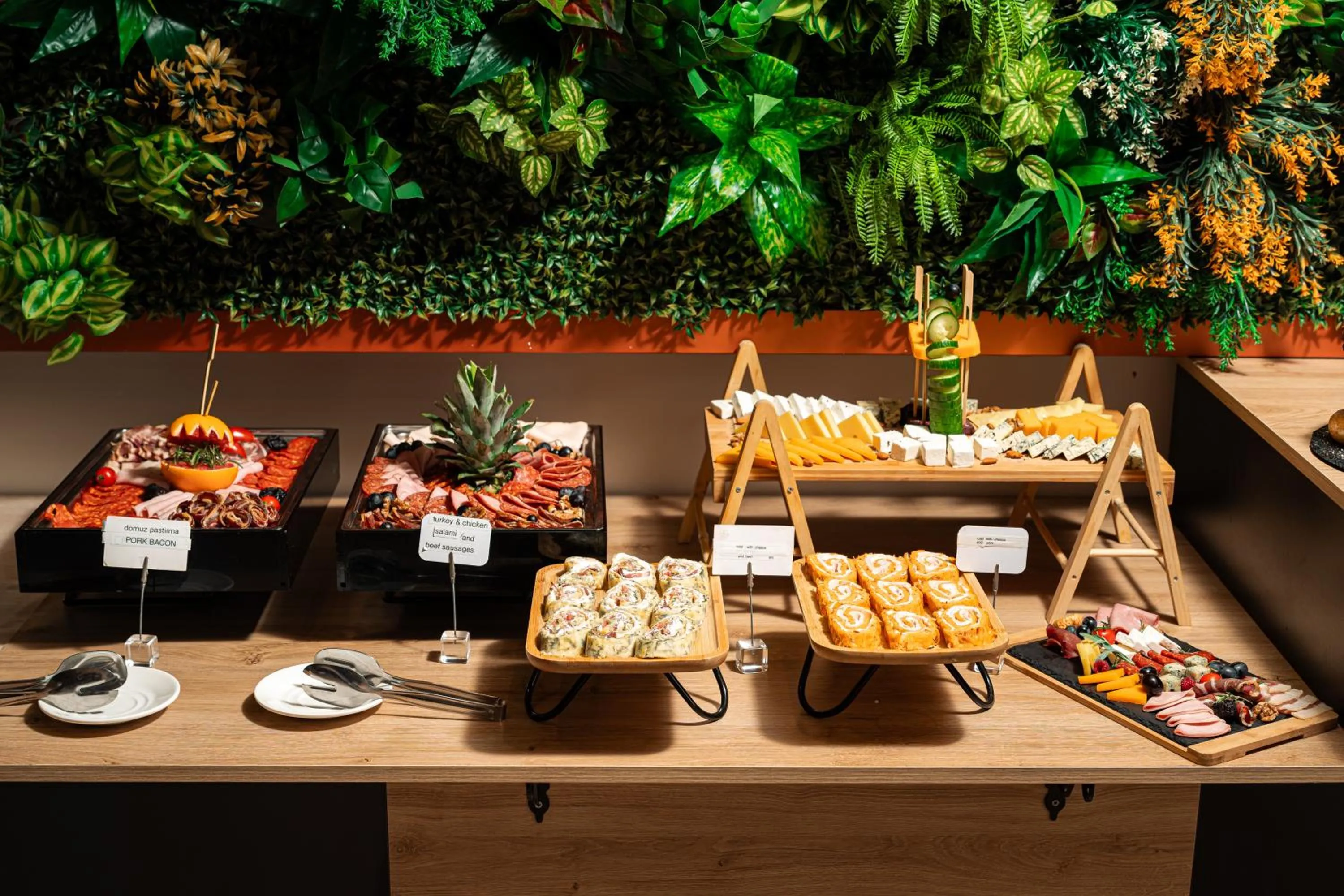 Buffet breakfast in Invictus Hotel