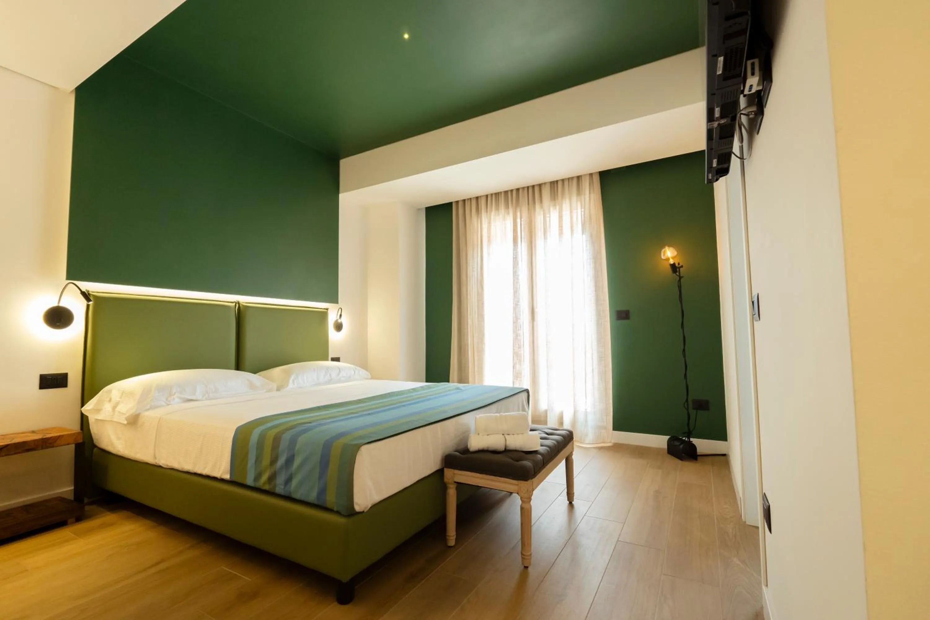 Bedroom, Bed in Hotel Ristorante Le Rose