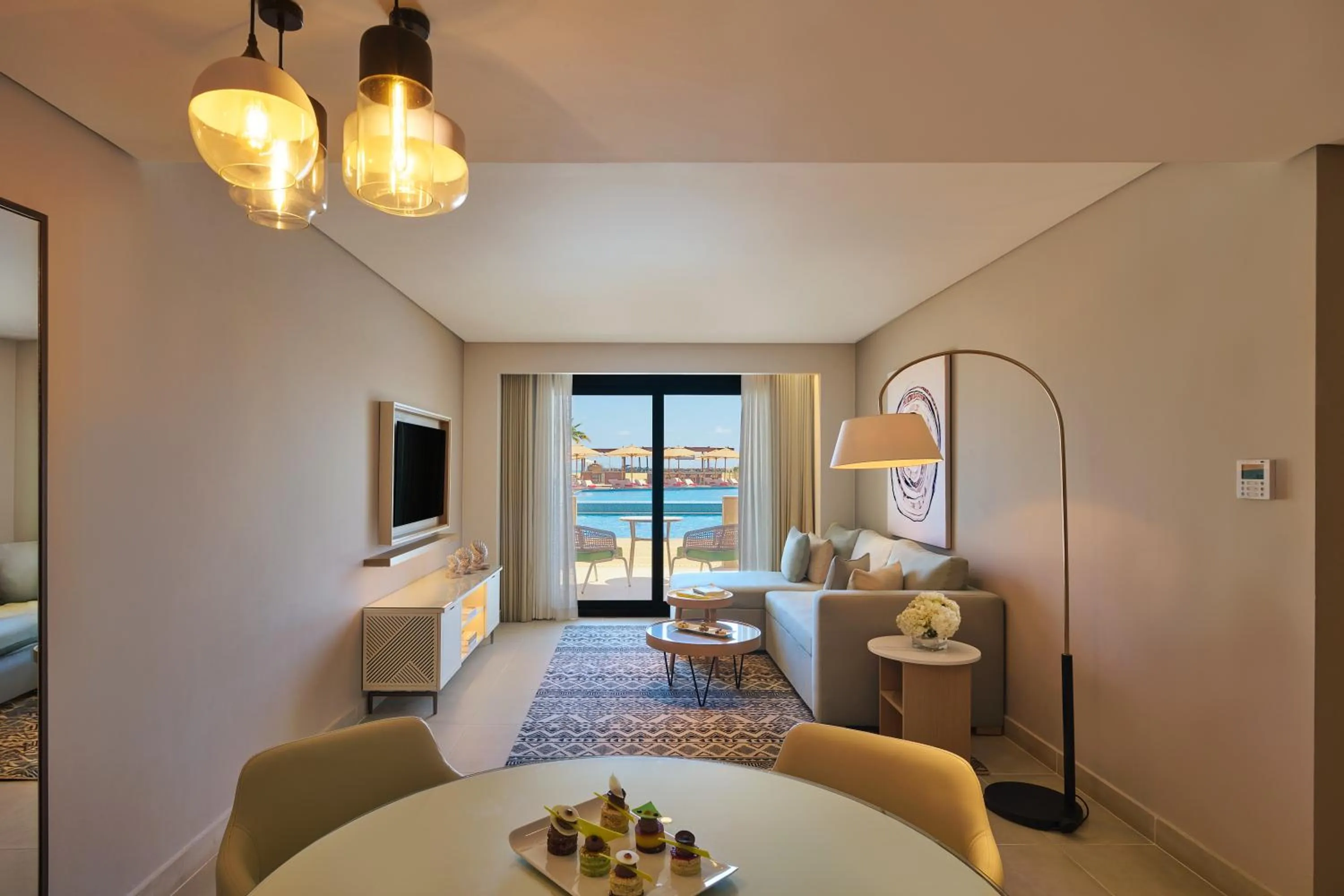 Living room, Bed in Palma Bay Rotana Resort