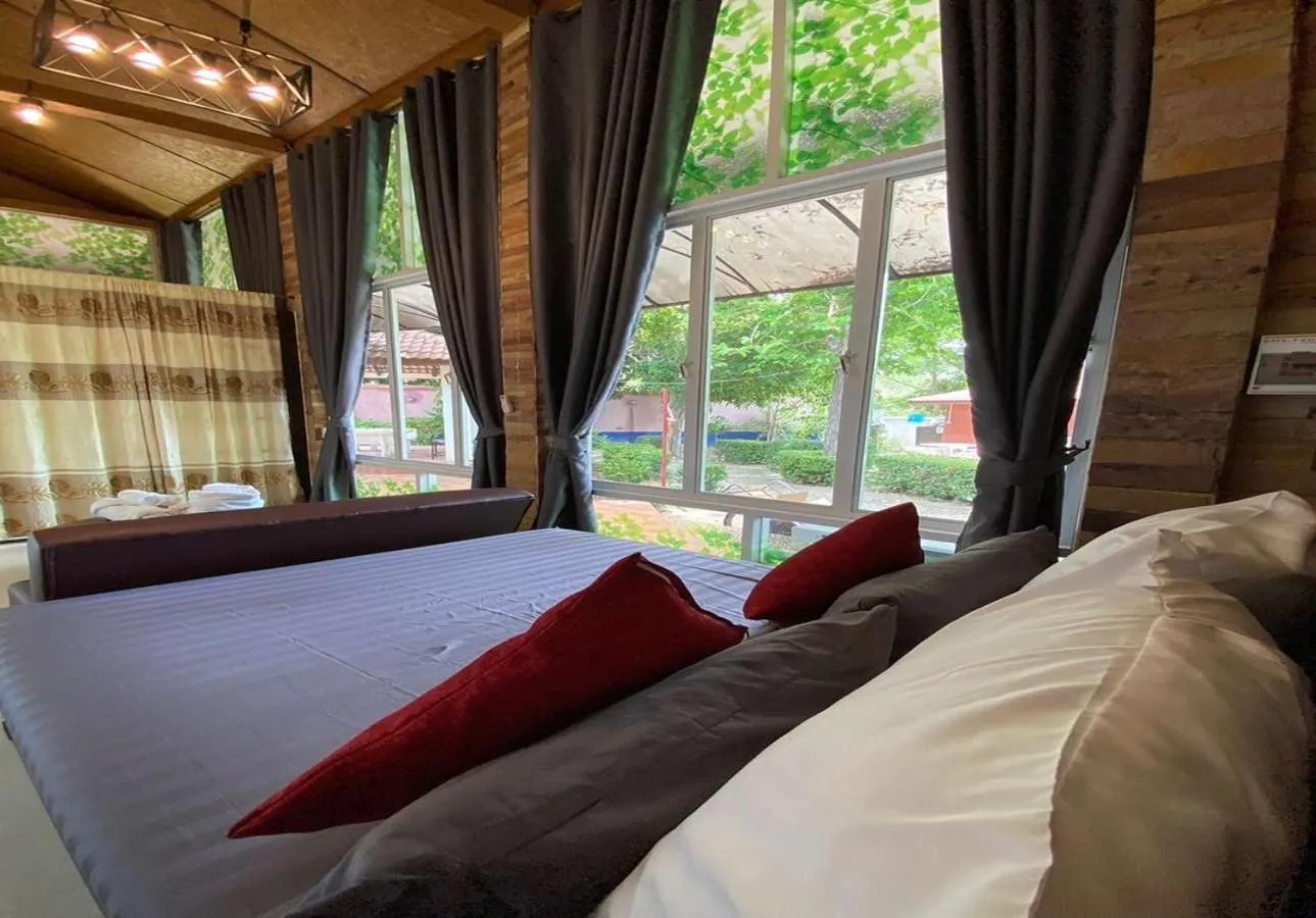 Bedroom, Bed in Phalaburi resort by dreamhouse