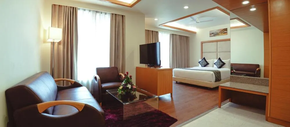 Bedroom, Bed in Ramee The Srinivas Palace