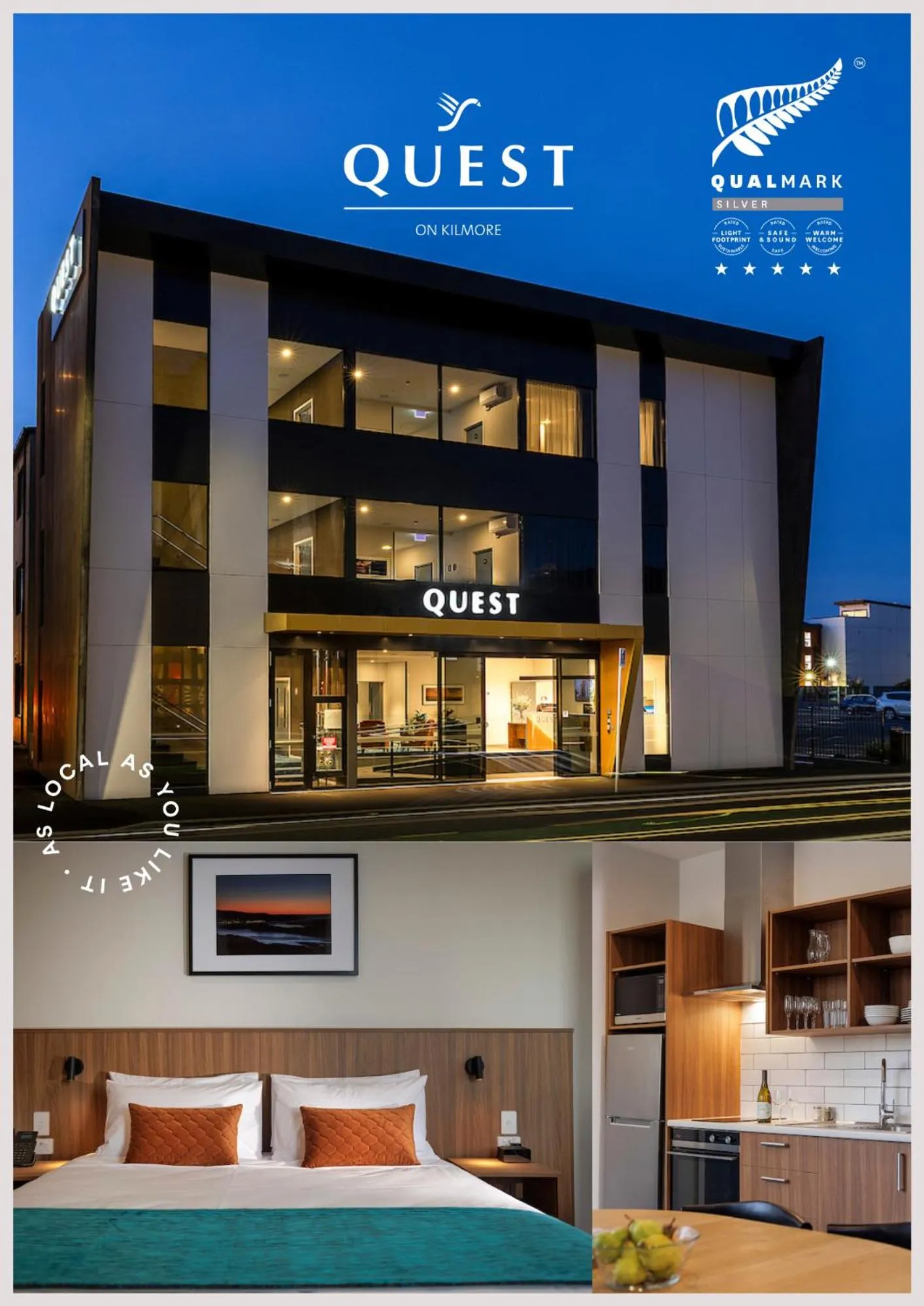 Property building, Bed in Quest on Kilmore