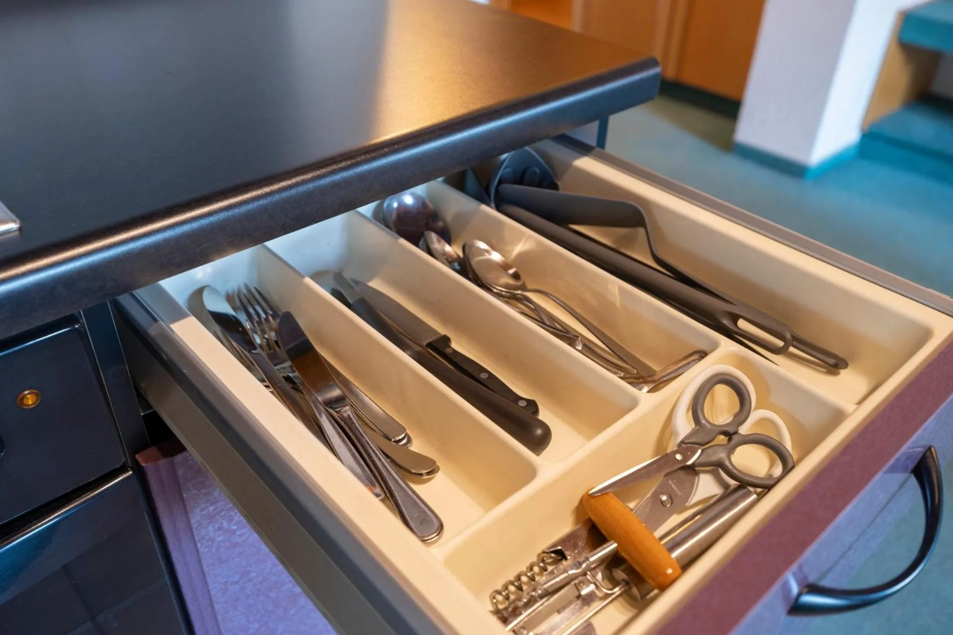 Kitchen or kitchenette in Hotel Sonne