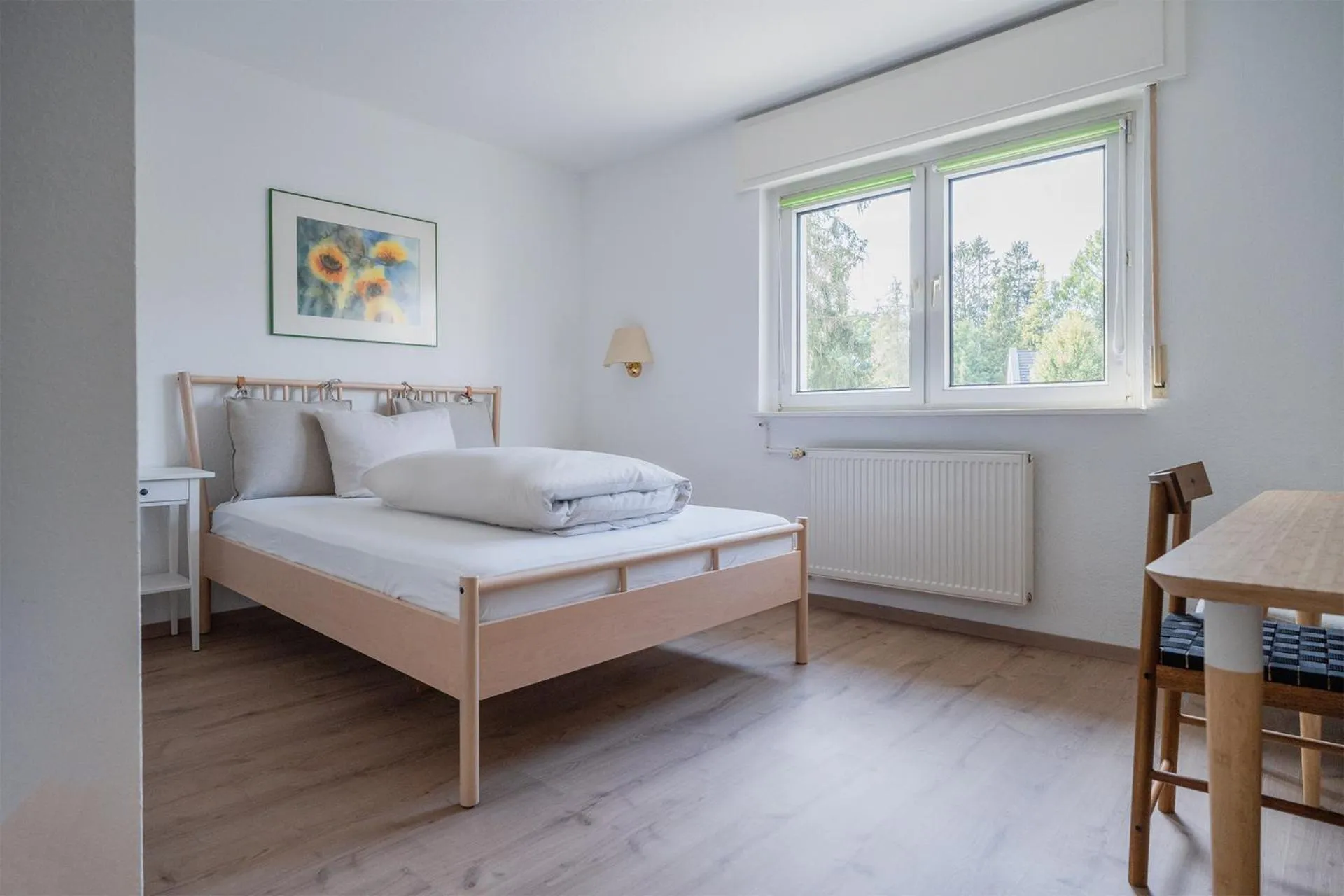 Bedroom, Bed in Hotel Sonne